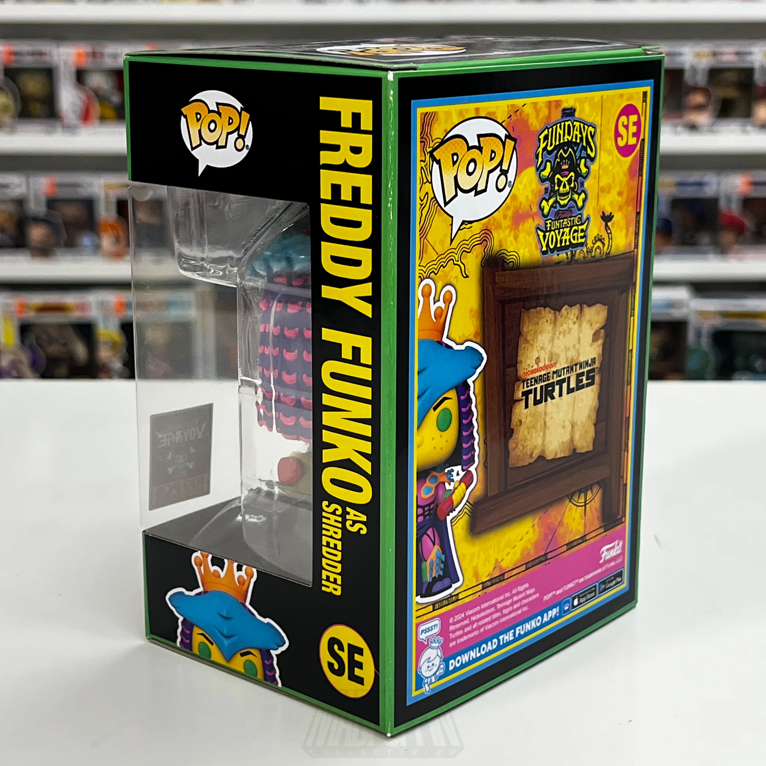 Funko Pop Fundays Funtastic Voyage Freddy as Shredder Blacklight 100 PCS TMNT
