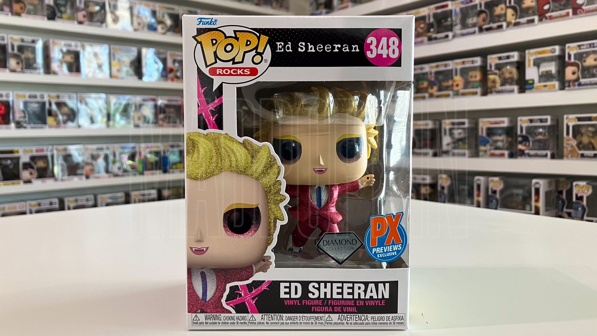 Funko Pop Rocks Ed Sheeran Bad Habits PX Diamond Exclusive 348