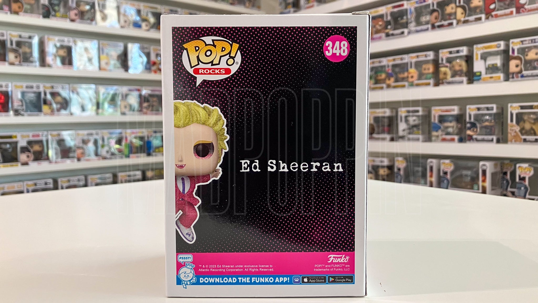 Funko Pop Rocks Ed Sheeran Bad Habits PX Diamond Exclusive 348