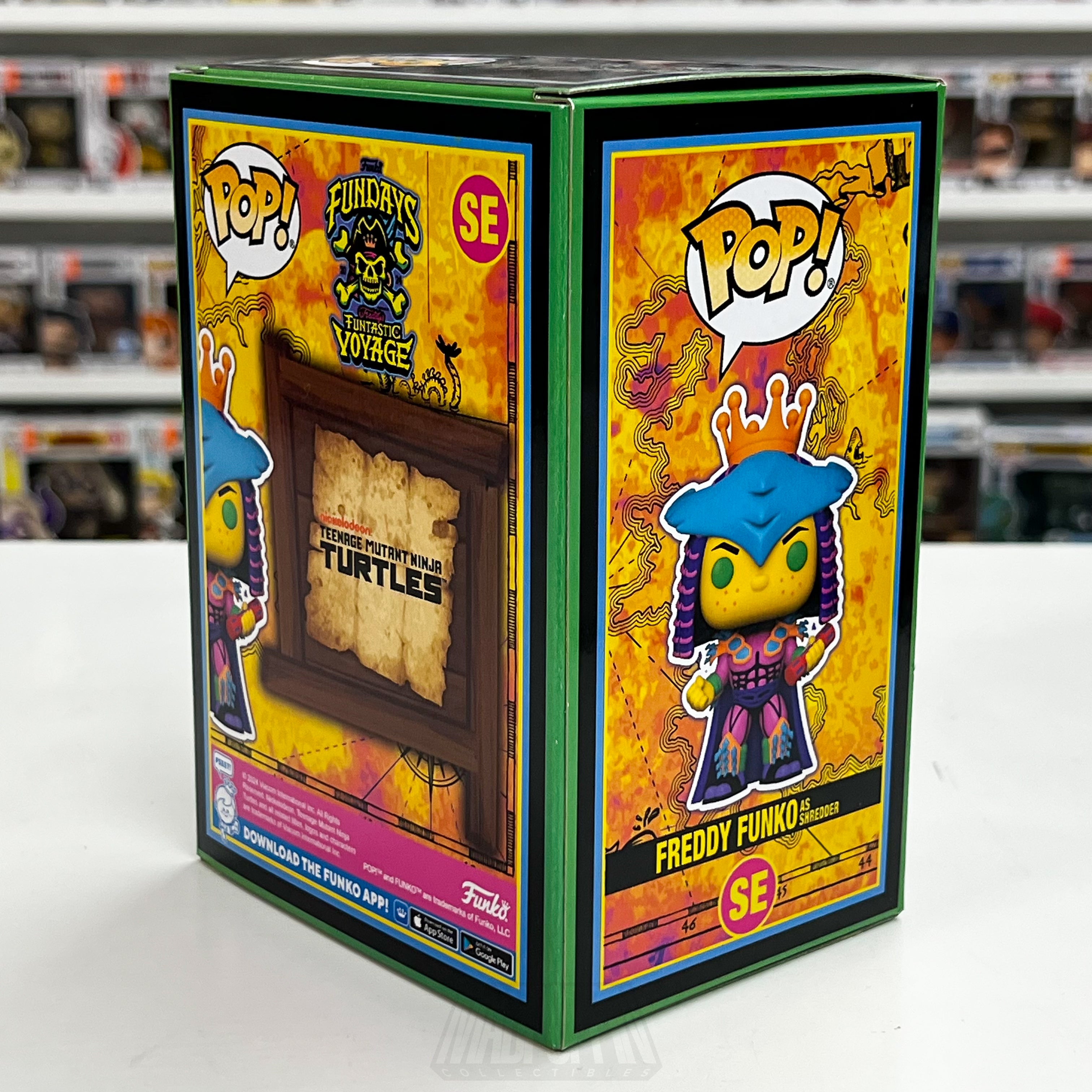 Funko Pop Fundays Funtastic Voyage Freddy as Shredder Blacklight 100 PCS TMNT