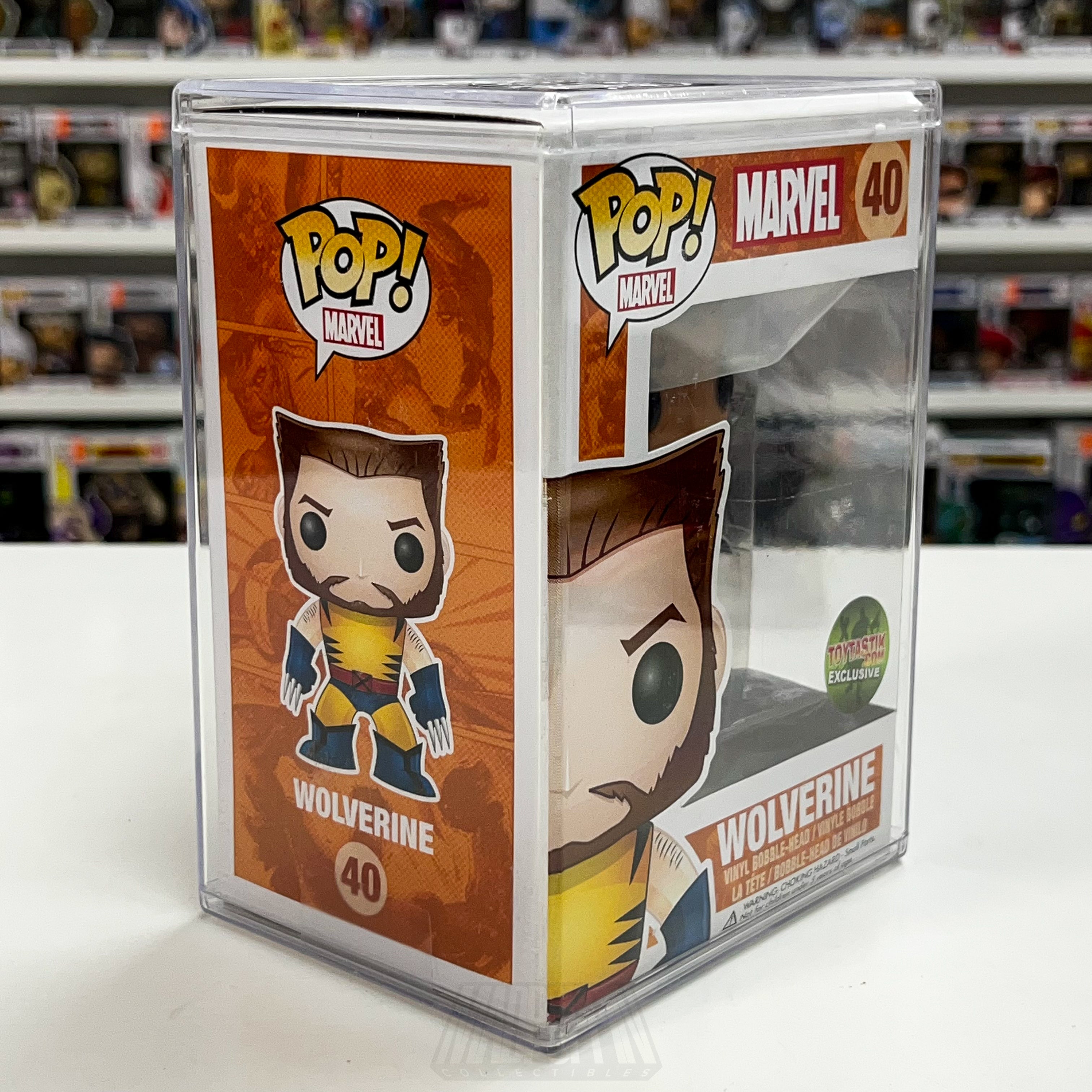 Funko Pop Marvel Wolverine Unmasked 40 Toytastik VAULTED Vinyl Armor SUPER RARE