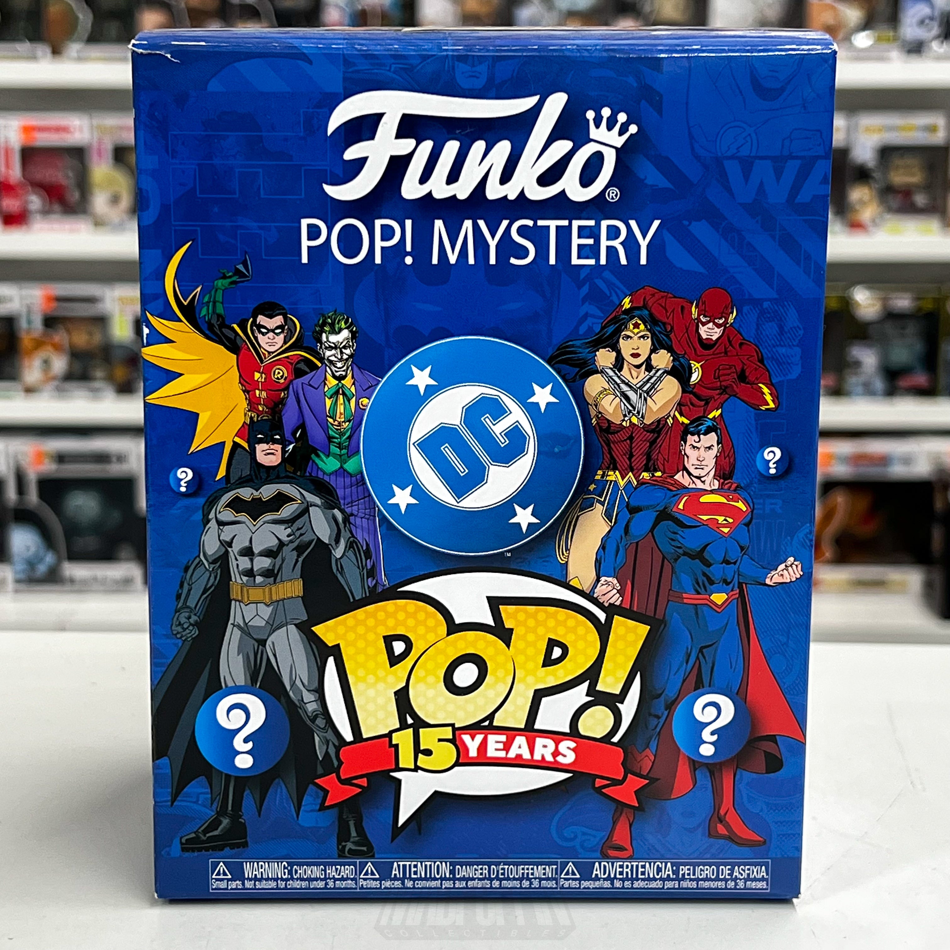 Funko Pop DC Heroes Batman Metallic 01 Mystery Blind Box Shared Sticker 2000 PCS