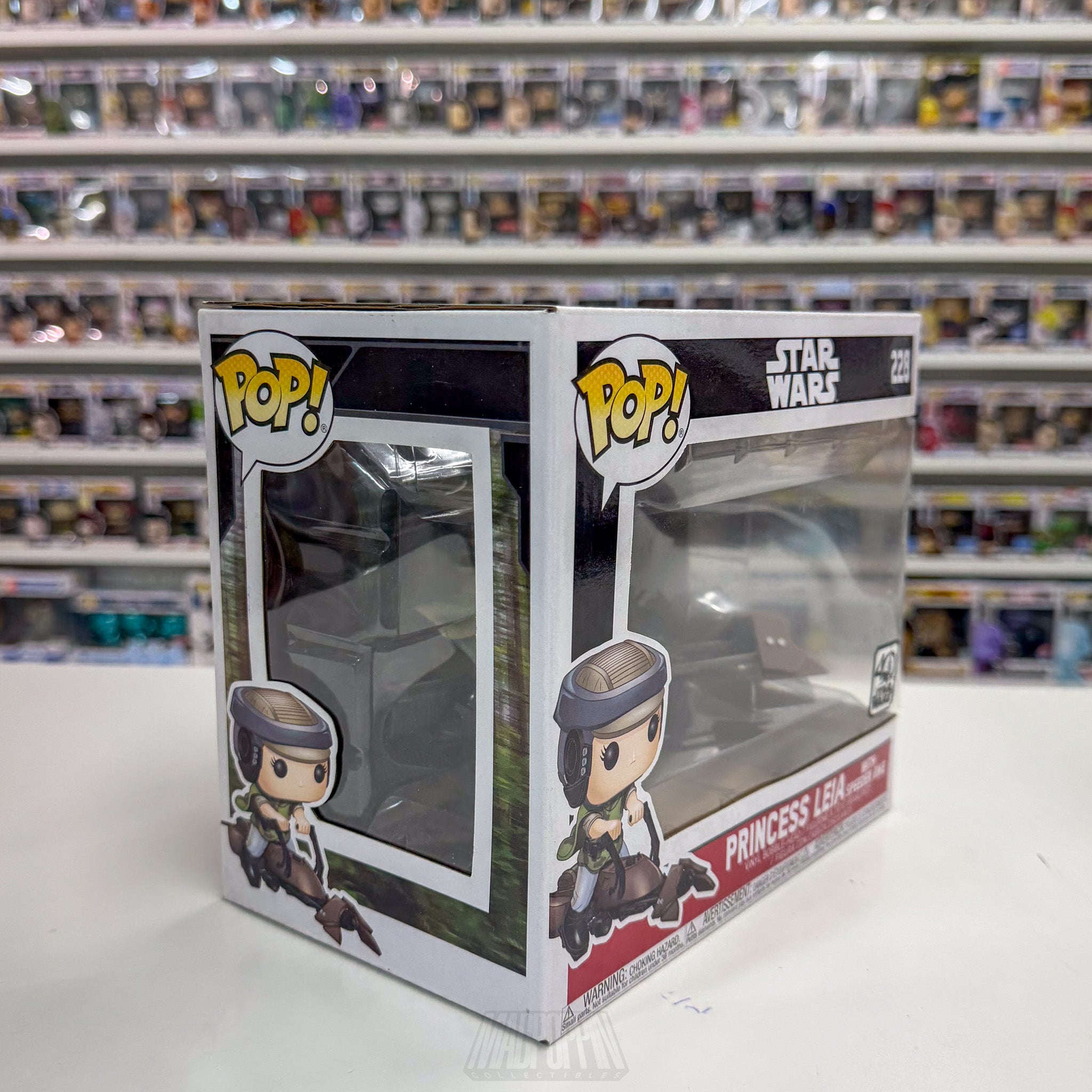 Funko Pop Ride Star Wars 228 Princess Leia Speeder Bike ROTJ 40th Anniversary