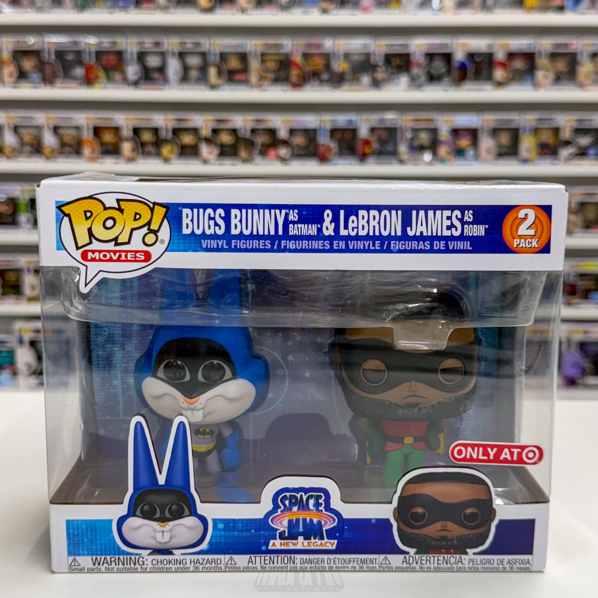 Funko Pop Space Jam A New Legacy 2-Pack Bugs Bunny Batman & LeBron Robin Target