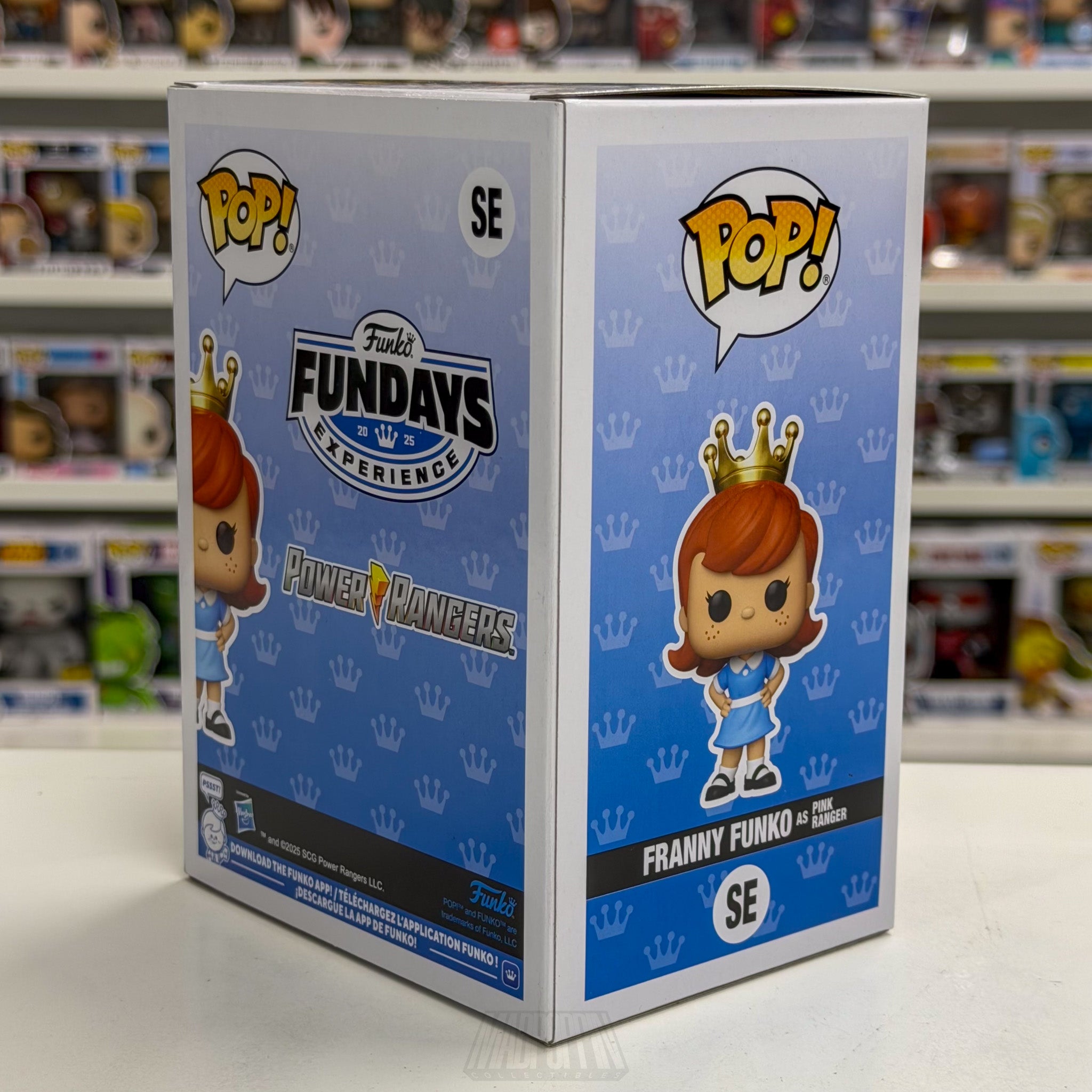 Funko Pop Fundays Franny Mighty Morphin Pink Ranger Metallic Show 100 PCS MMPR