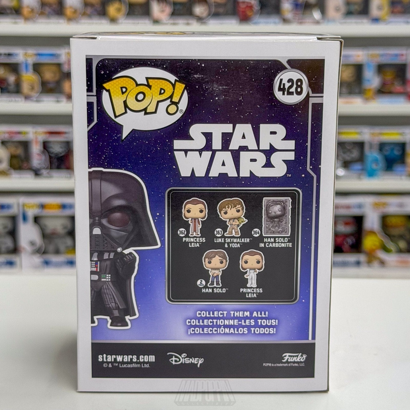 Funko Pop Star Wars Darth Vader Fist Pose Force Choke 428 Sith Jedi Vinyl Figure
