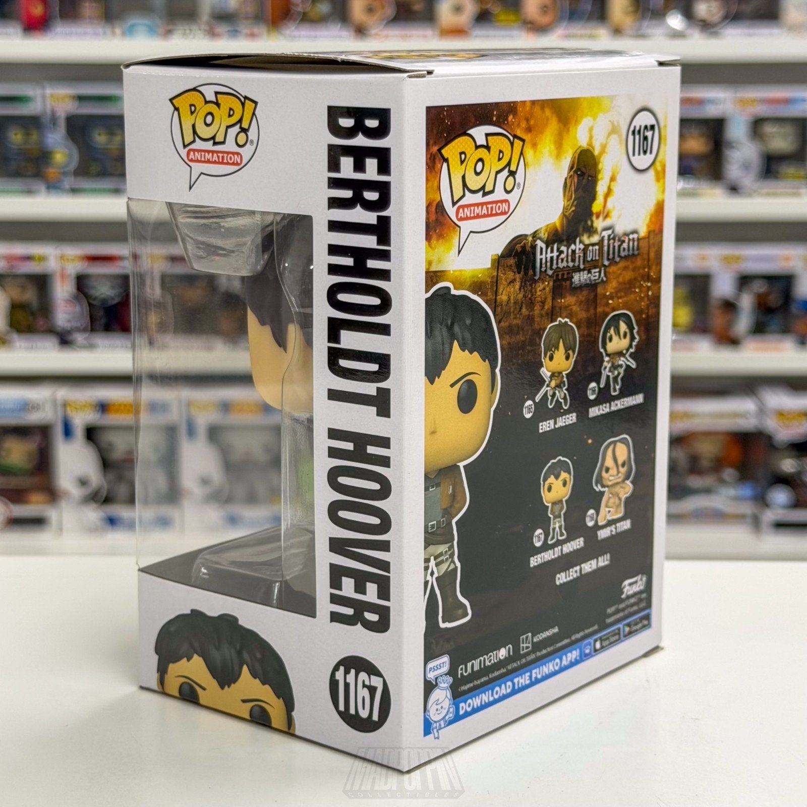 Funko Pop Anime Attack on Titan Bertholdt Hoover 1167 Japan Manga Vinyl Figure