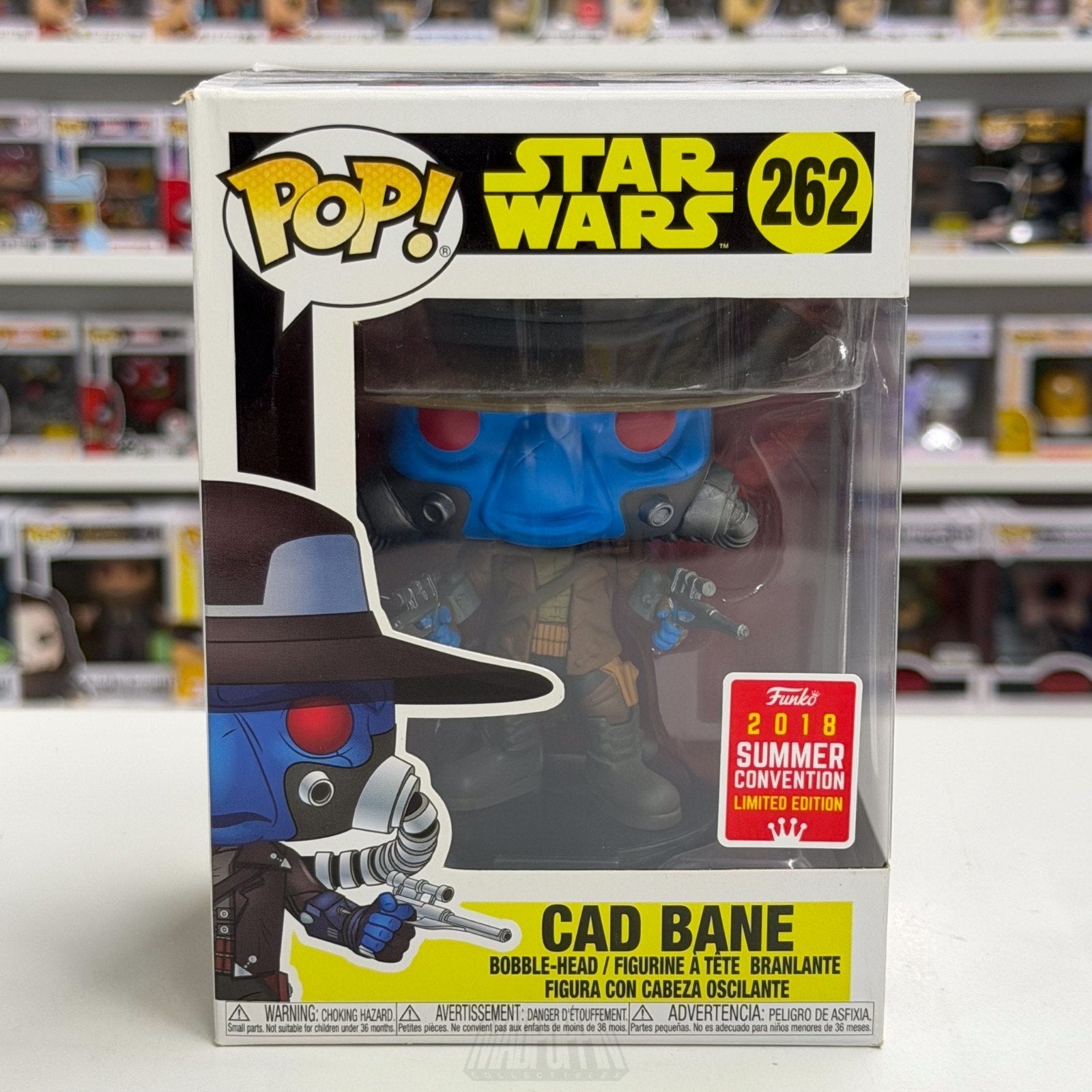 Funko Pop Star Wars Cad Bane SDCC Summer Con 262 Bounty Hunter Toy Vinyl Figure