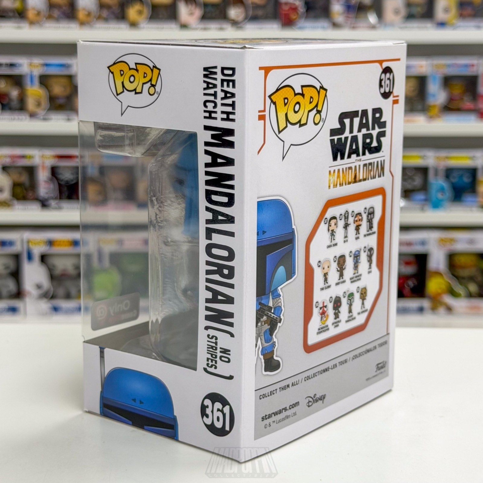 Funko Pop Star Wars Death Watch Mandalorian No Stripes GameStop 361 Vinyl Figure