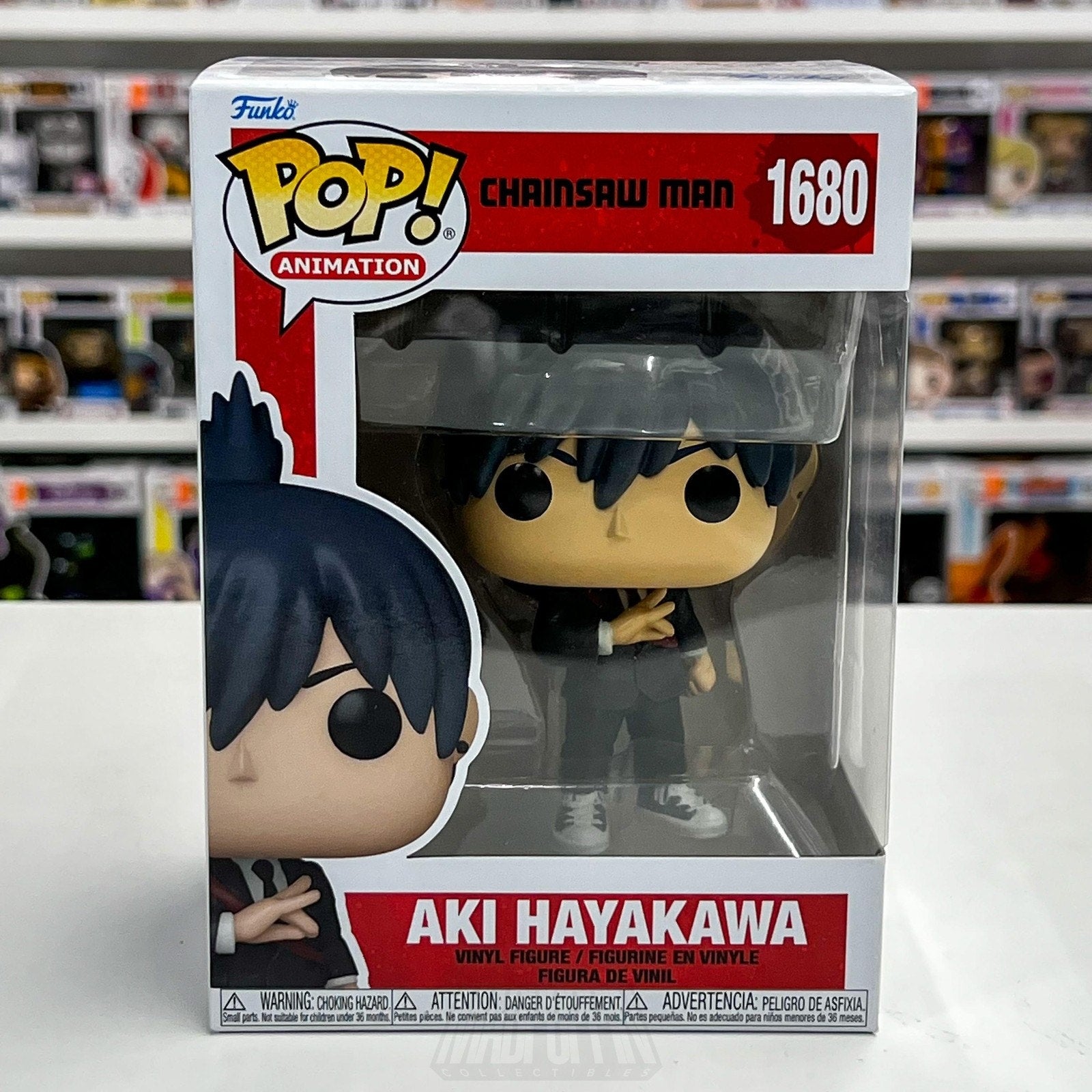 Funko Pop Anime Chainsaw Man Aki Hayakawa 1680 Japan Manga Hunter Vinyl Figure
