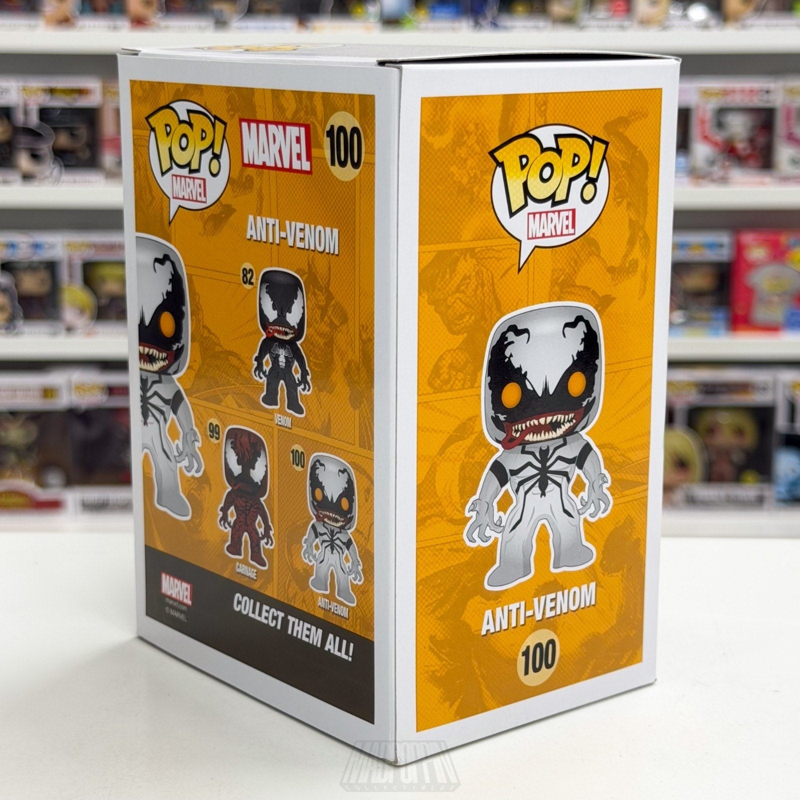 Funko Pop Marvel Anti-Venom Hot Topic 100 Symbiote Spider-Man Toy Vinyl Figure