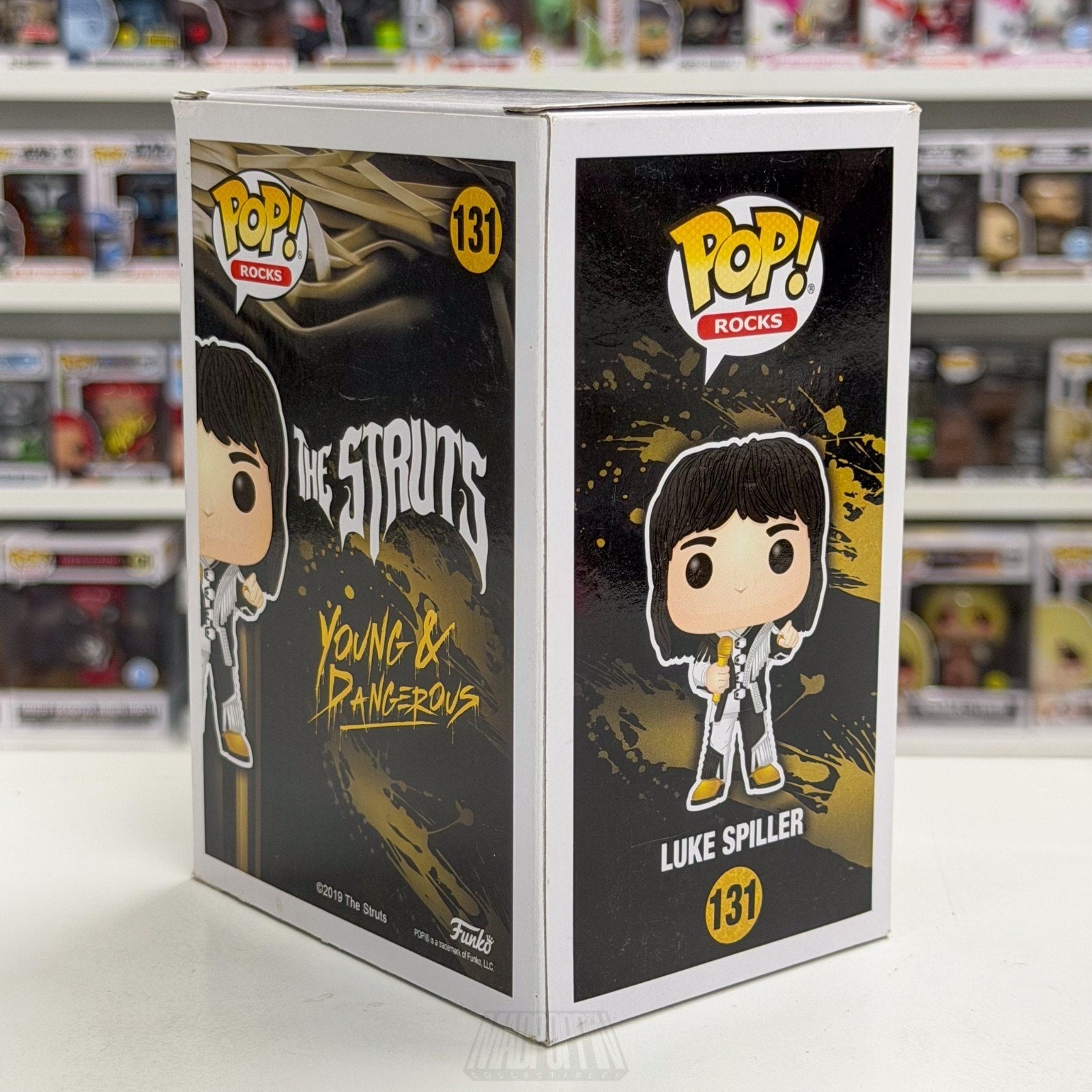 Funko Pop Rocks The Struts Luke Spiller 131 Music Band Glam Toy Vinyl Figure