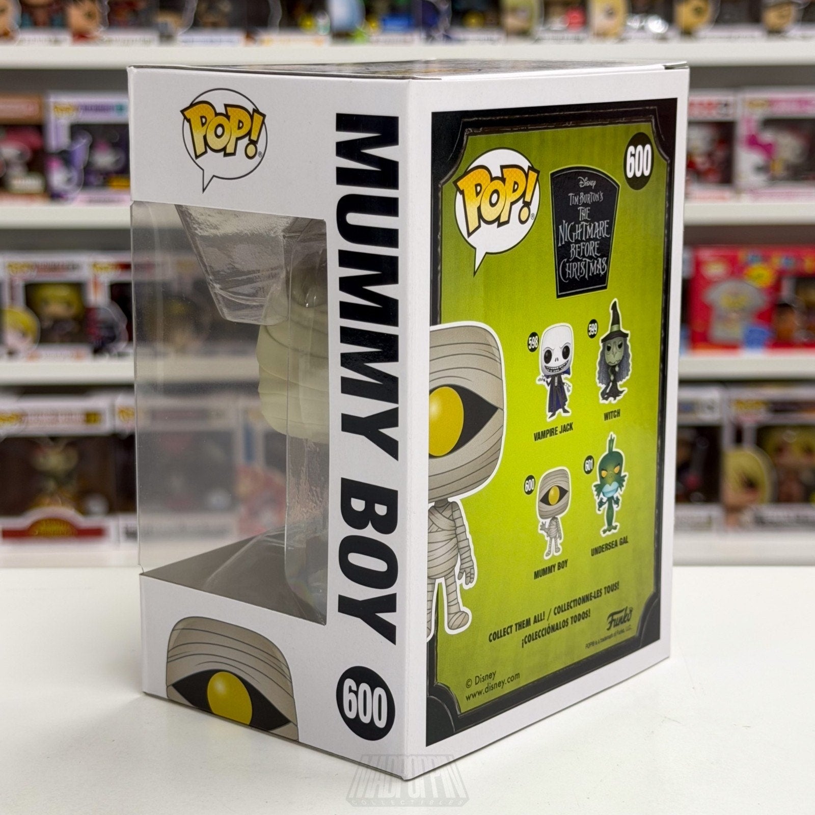 Funko Pop Disney Nightmare Before Christmas Mummy Boy 600 Halloween Vinyl Figure