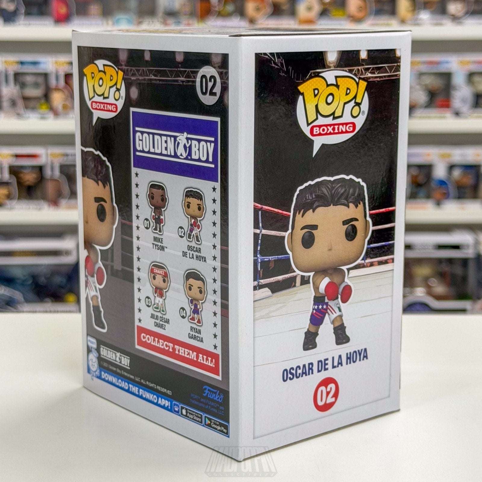 Funko Pop Boxing Golden Boy Oscar De La Hoya 02 Champion Toy Vinyl Figure
