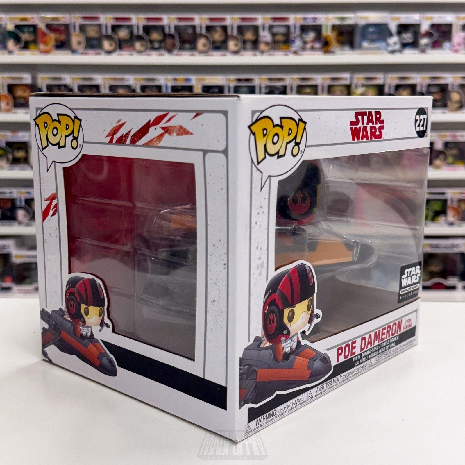Funko Pop Rides Star Wars Poe Dameron X-Wing Smugglers Bounty 227 Vinyl Figure