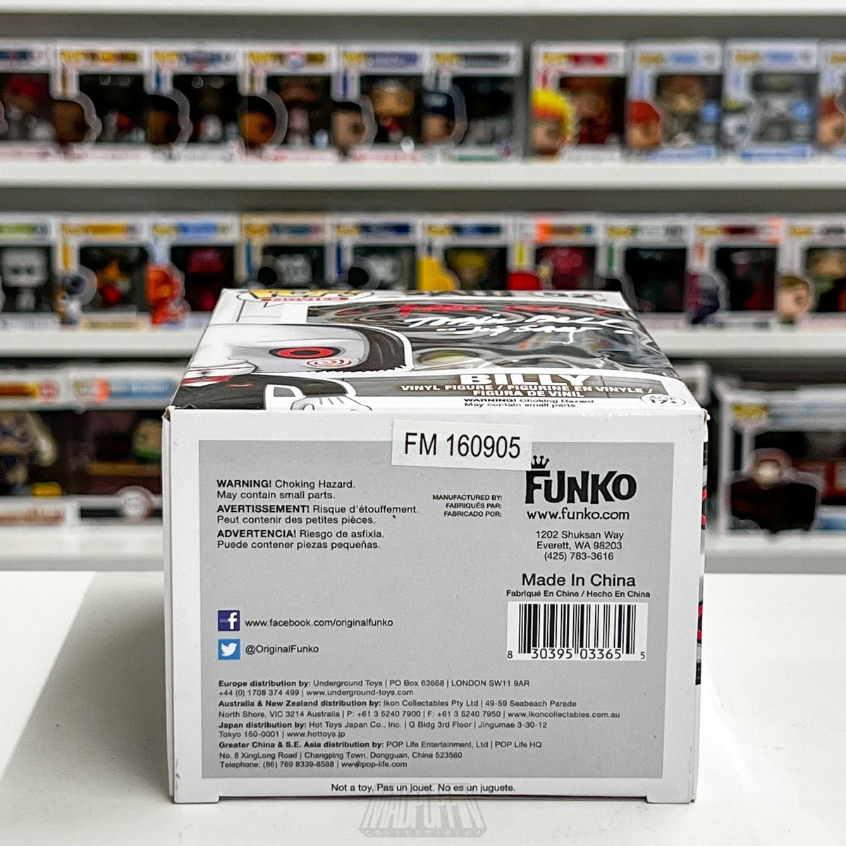 Funko Pop Movies Saw Billy 52 Signed Auto Tobin Bell JSA Vaulted Horror Figure