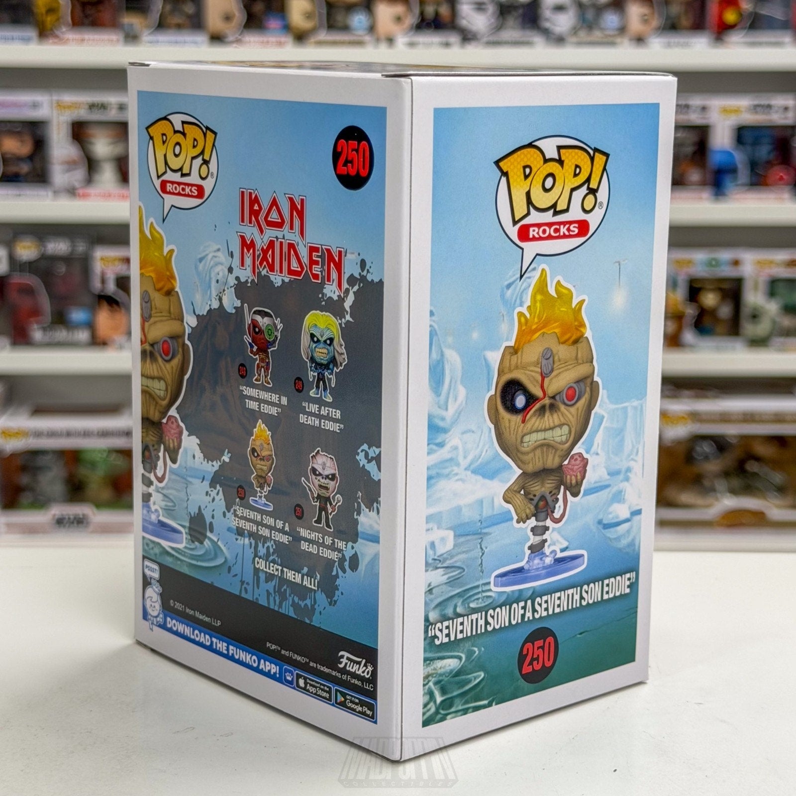 Funko Pop Rocks Iron Maiden Seventh Son of a Seventh Eddie 250 Metal Toy Figure