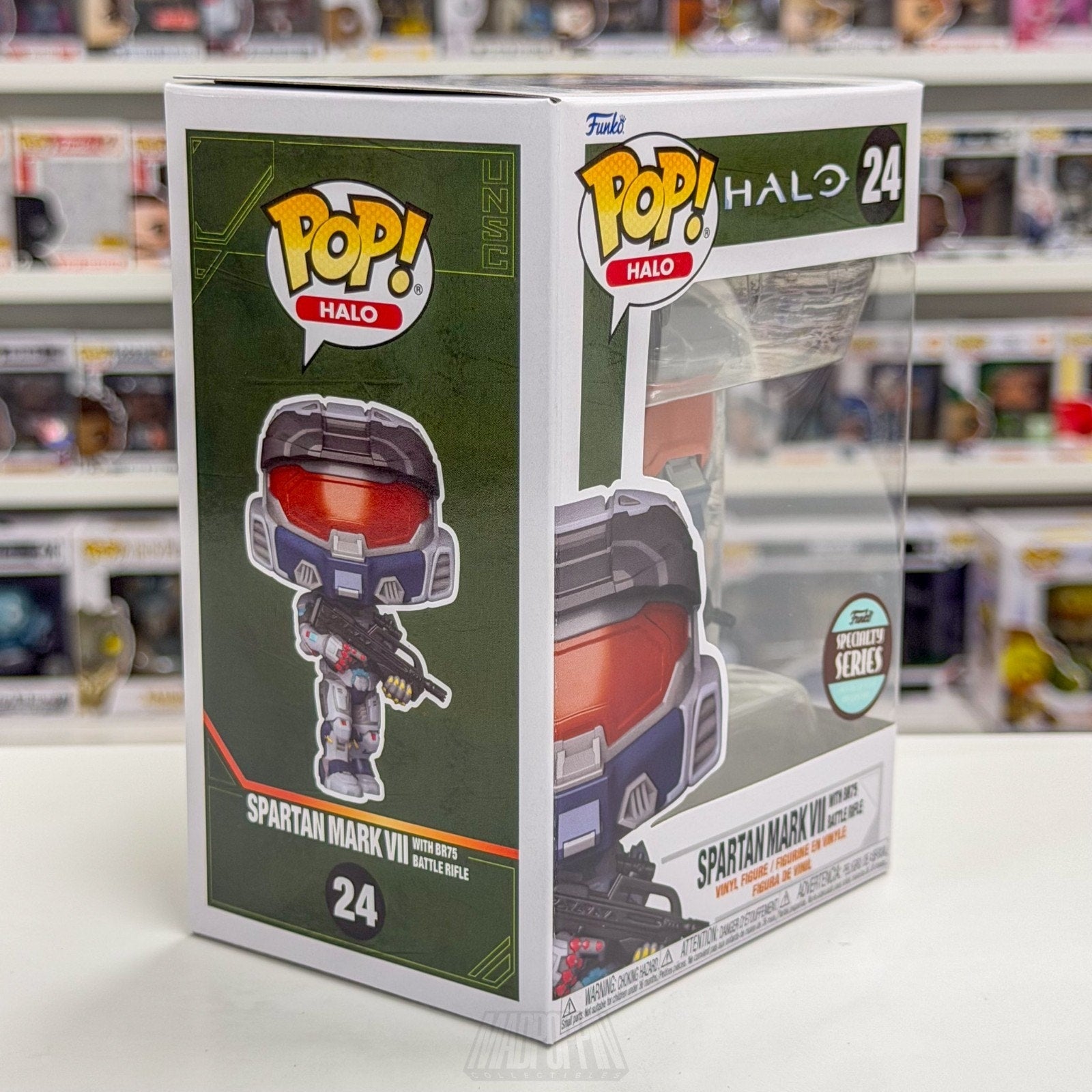 Funko Pop Halo Spartan Mark VII BR75 Battle Rifle Specialty Series 24 Toy Figure