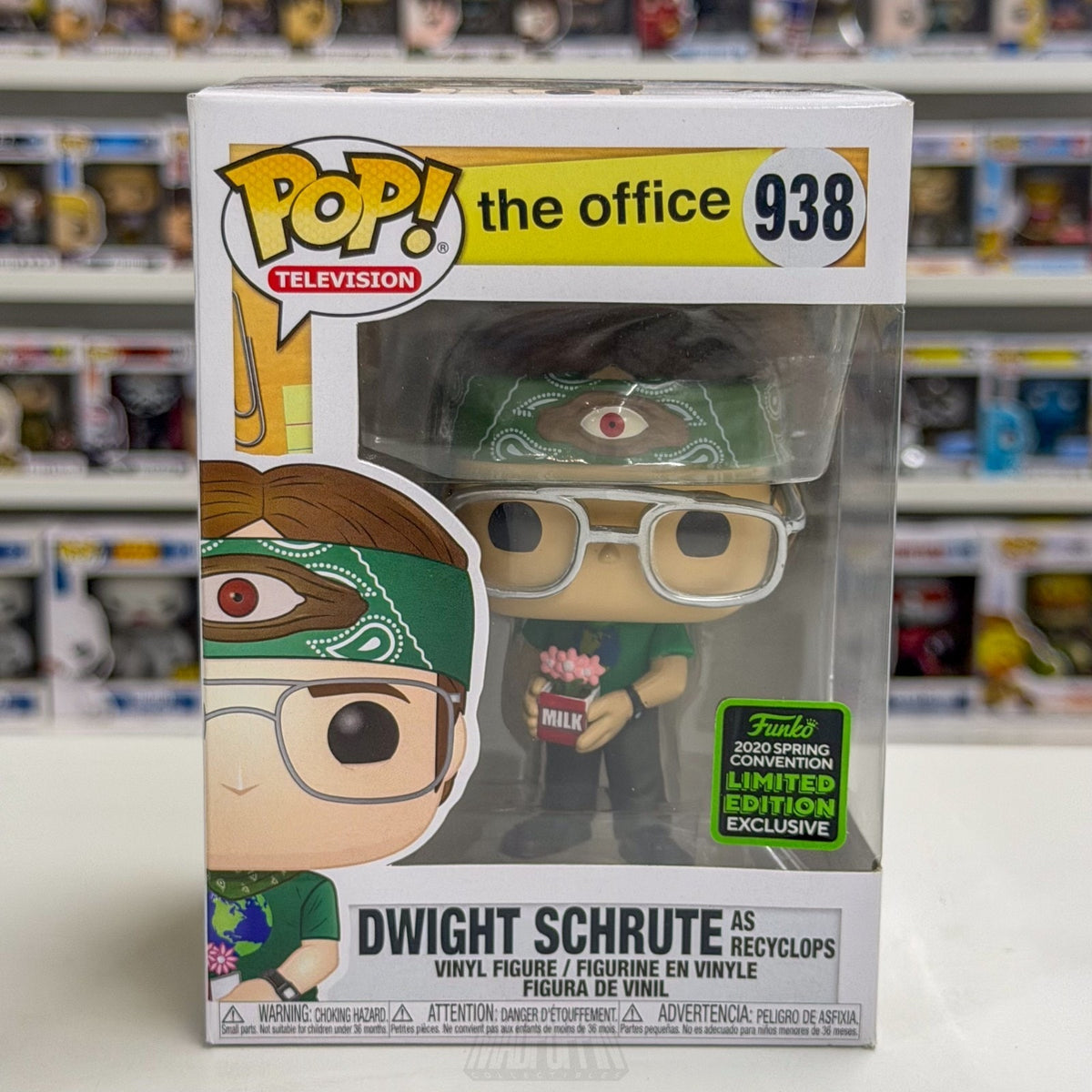 Funko Pop TV The Office Dwight Schrute as Recyclops ECCC 938 Toy Vinyl Figure