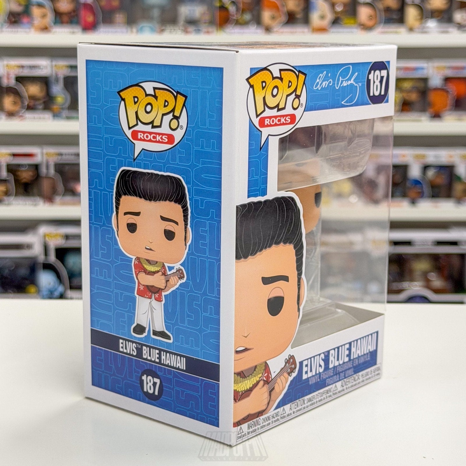 Funko Pop Elvis Presley Blue Hawaii 187 King of Rock and Roll Toy Vinyl Figure