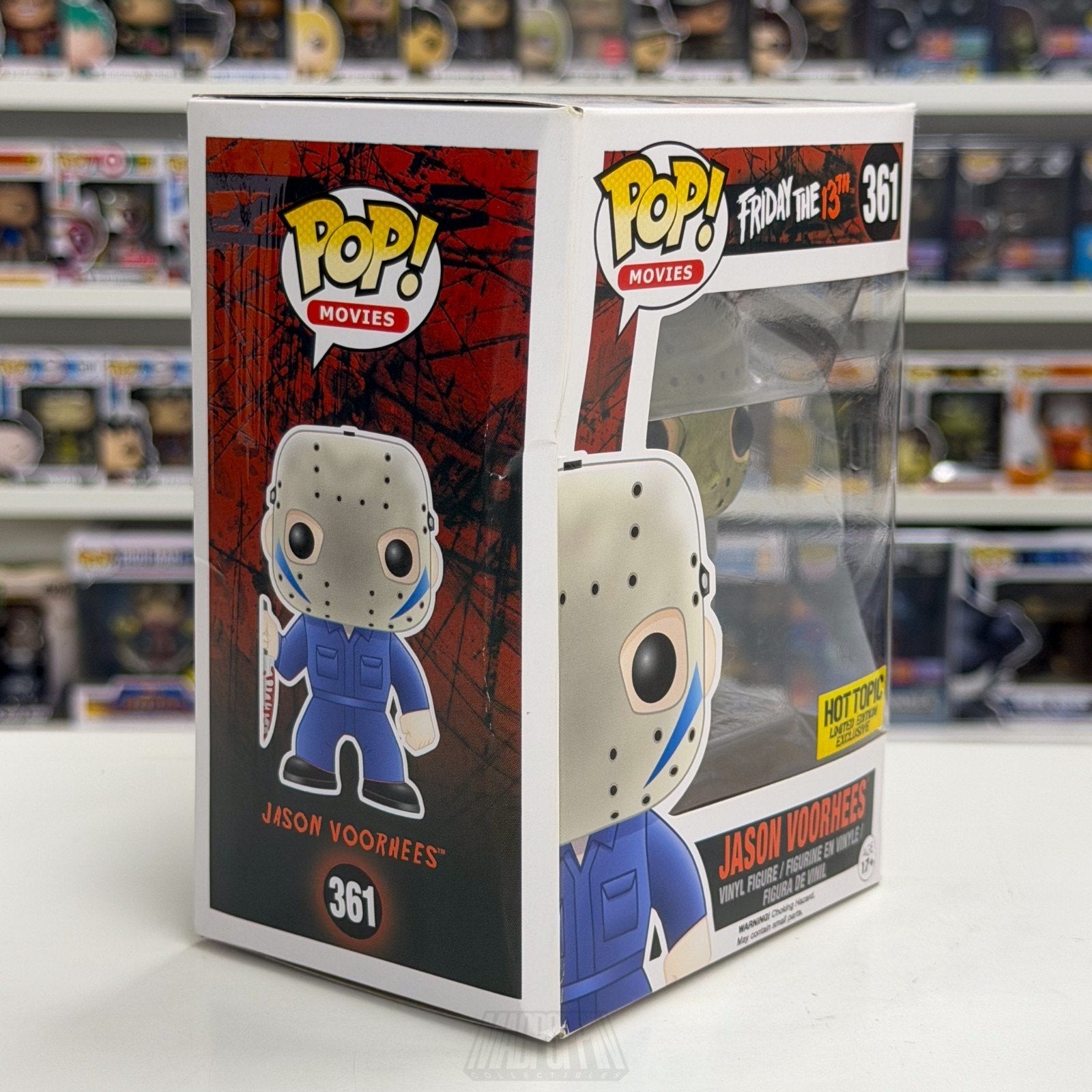 Funko Pop Movies Friday 13th Jason Voorhees Part 5 Blue Hot Topic 361 Toy Figure