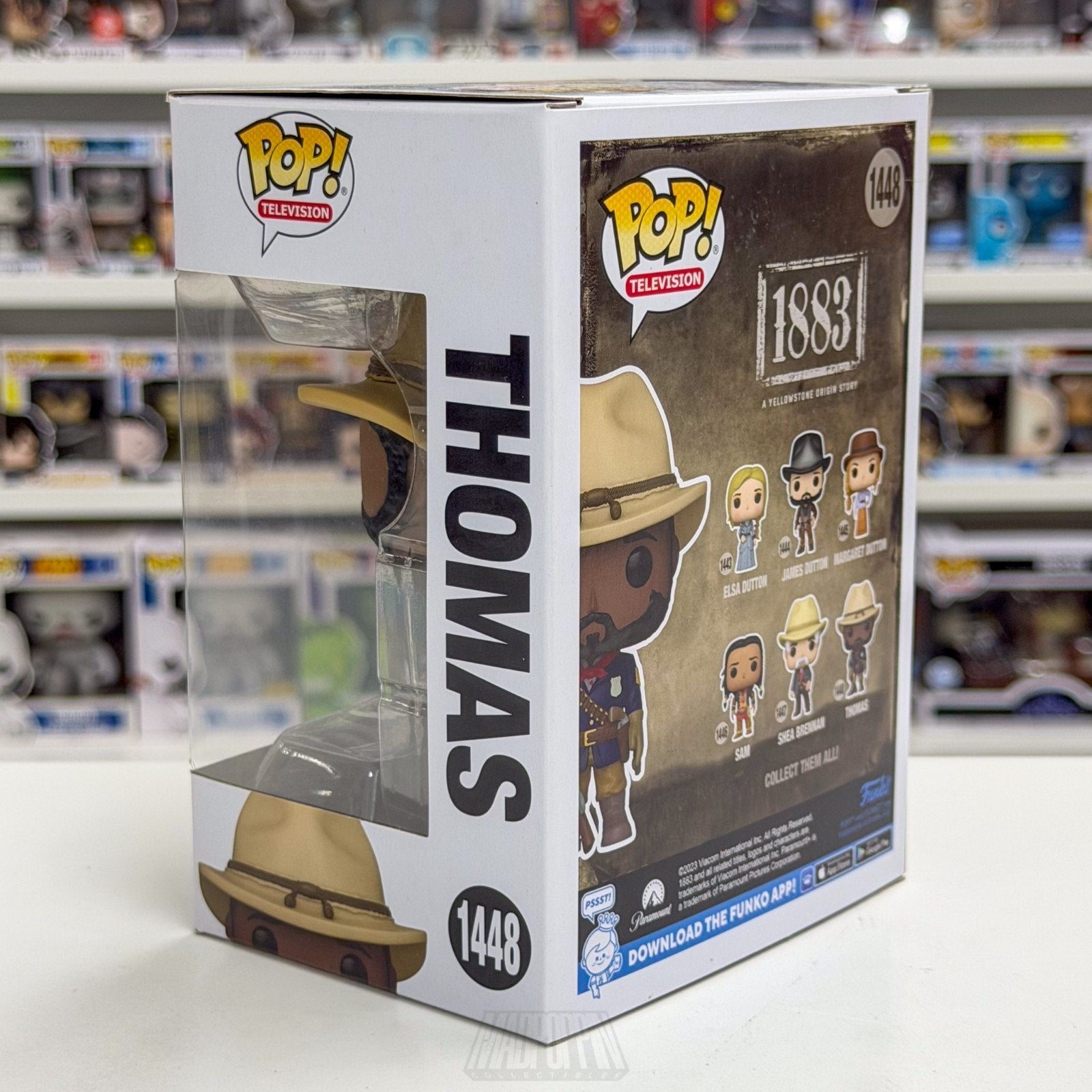 Funko Pop TV 1883 Yellowstone Origin Story Thomas 1448 Western Drama Toy Figure