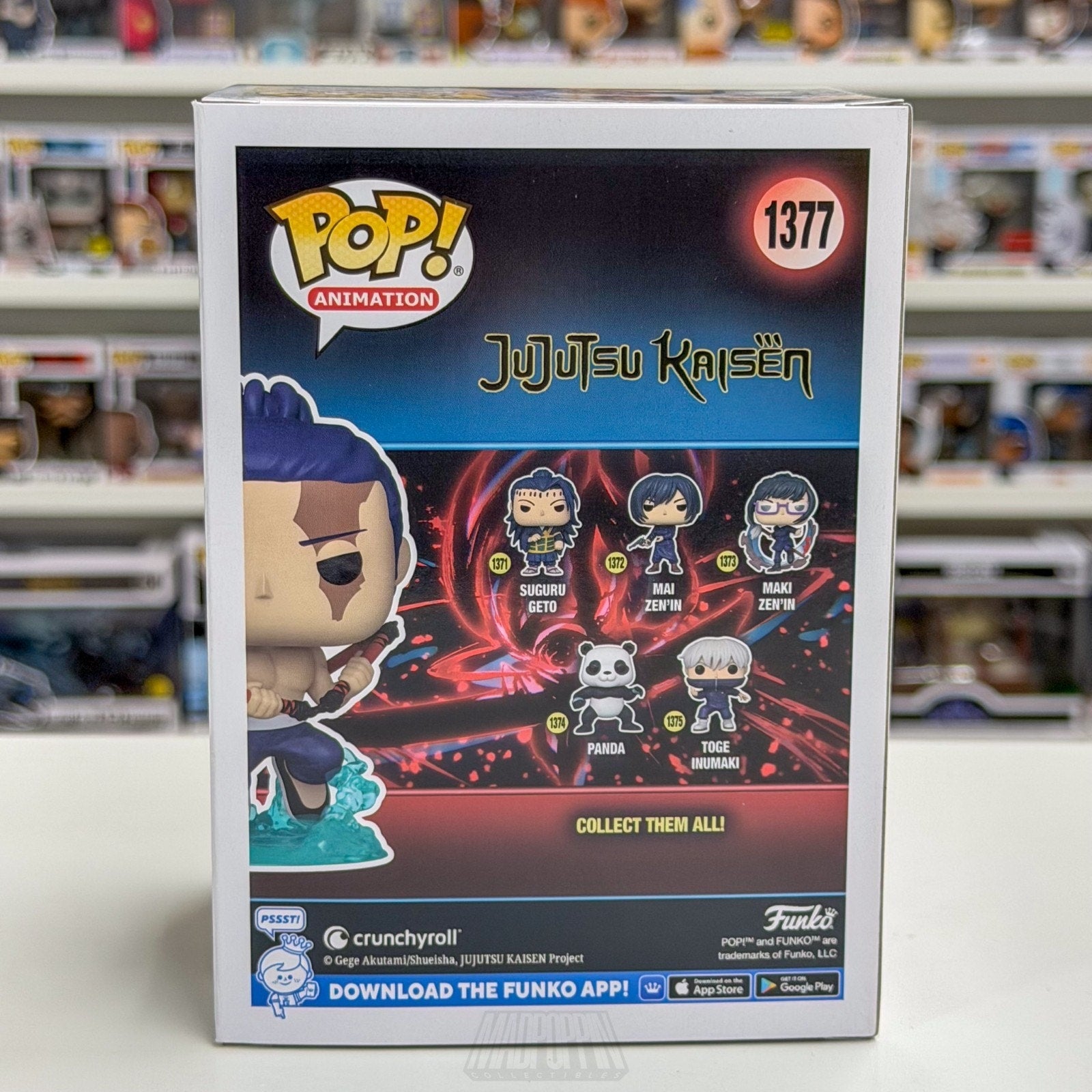 Funko Pop Anime Jujutsu Kaisen Aoi Todo Chalice Glow Chase 1377 Toy Vinyl Figure