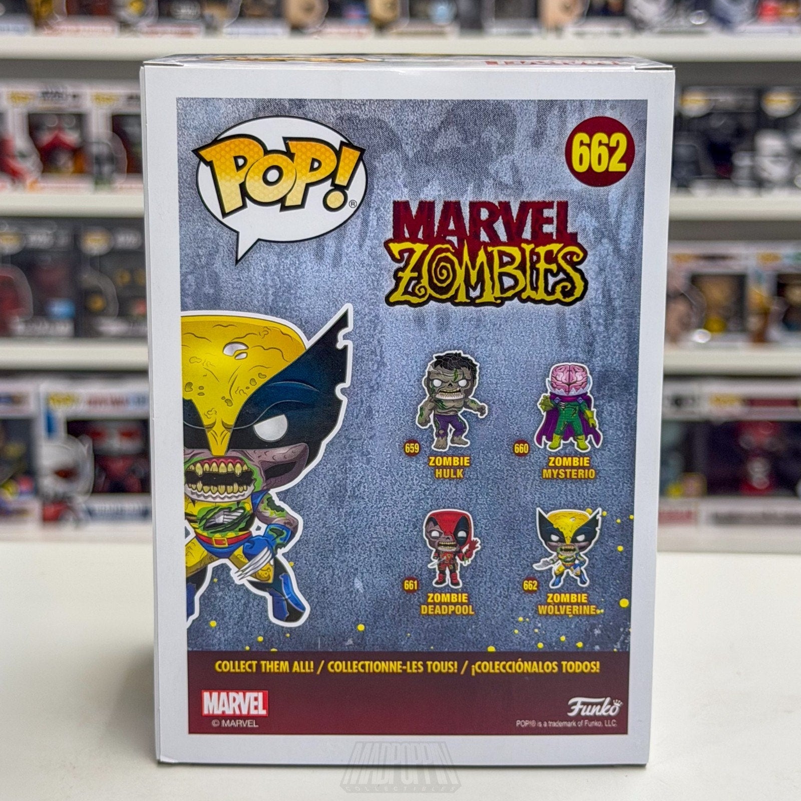 Funko Pop Marvel Zombie Wolverine Glow Special Edition 662 Mutant Vinyl Figure