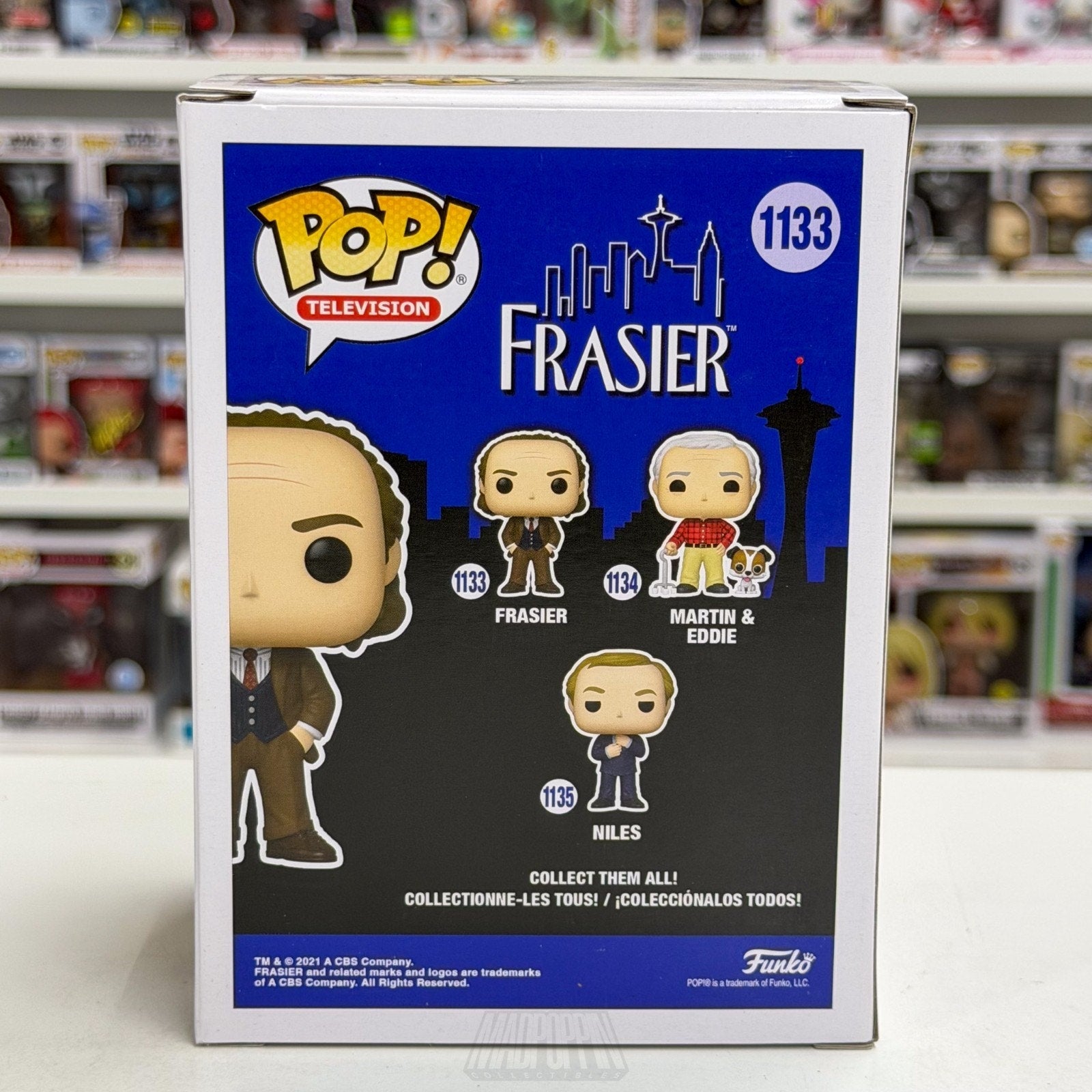 Funko Pop TV Frasier Crane 1133 NBC Sitcom Cheers Spin-Off Psychiatrist Figure