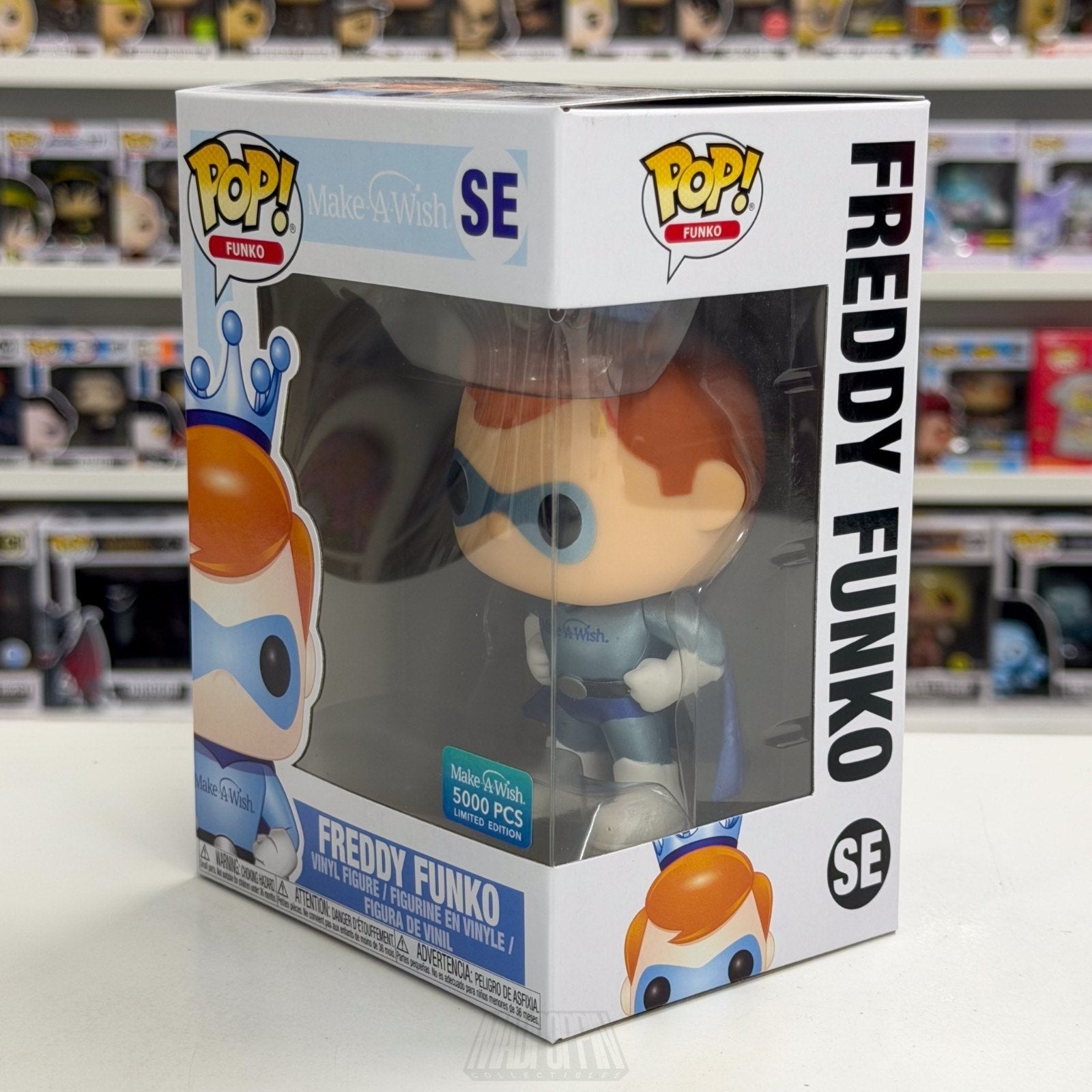 Funko Pop Make a Wish Freddy Funko Superhero Metallic 5000 PCS SE Vinyl Figure