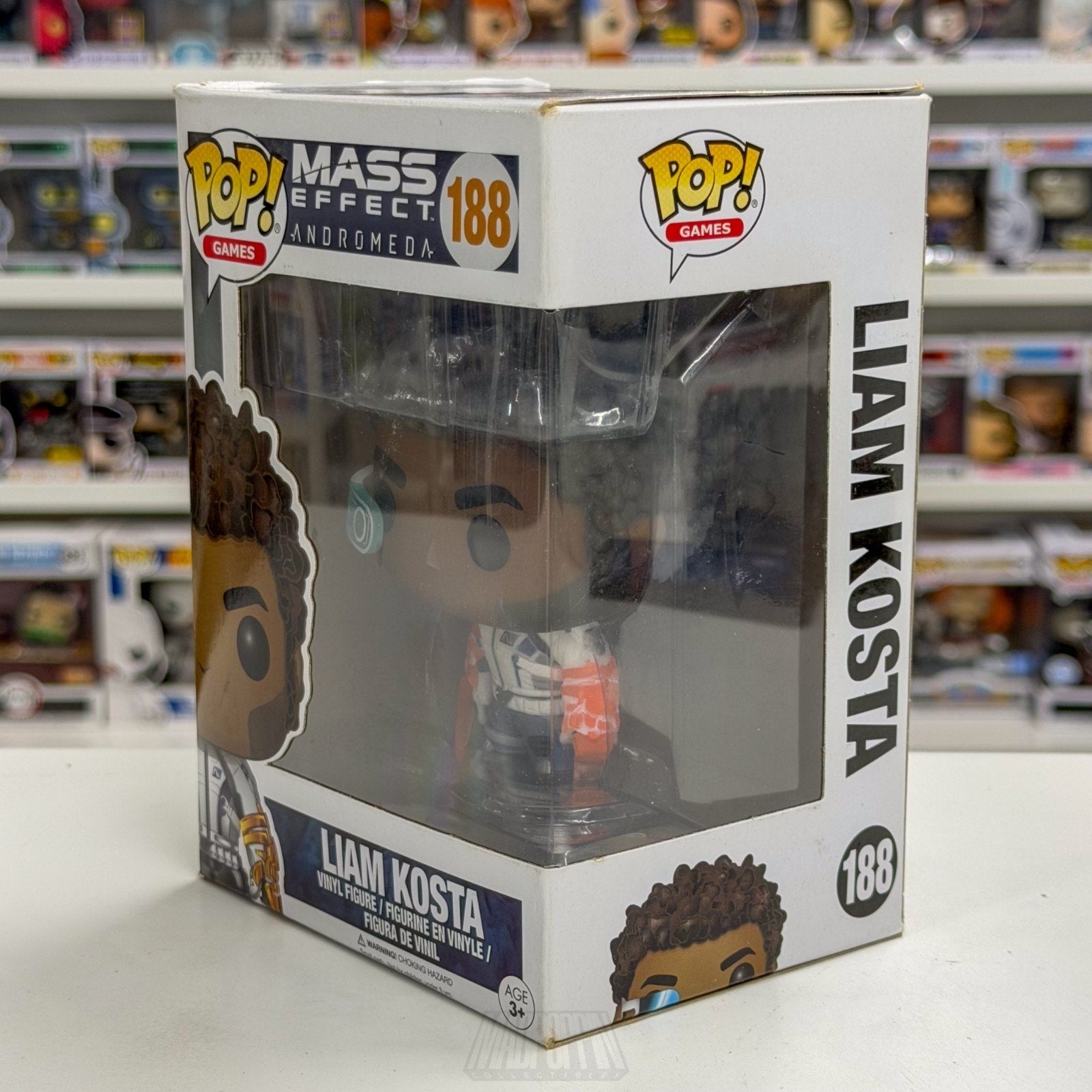 Funko Pop Video Games Mass Effect Andromeda Liam Kosta 188 Sci-Fi Vinyl Figure
