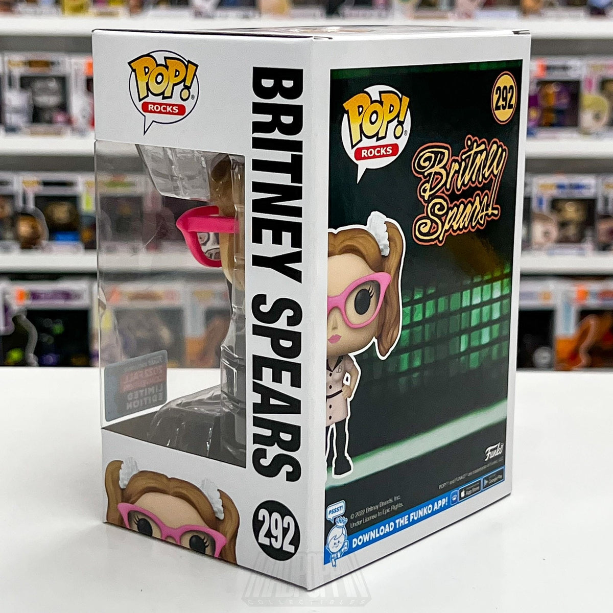 Funko Pop Rocks Britney Spears 292 Fall 2022 Convention Limited Edition Vinyl