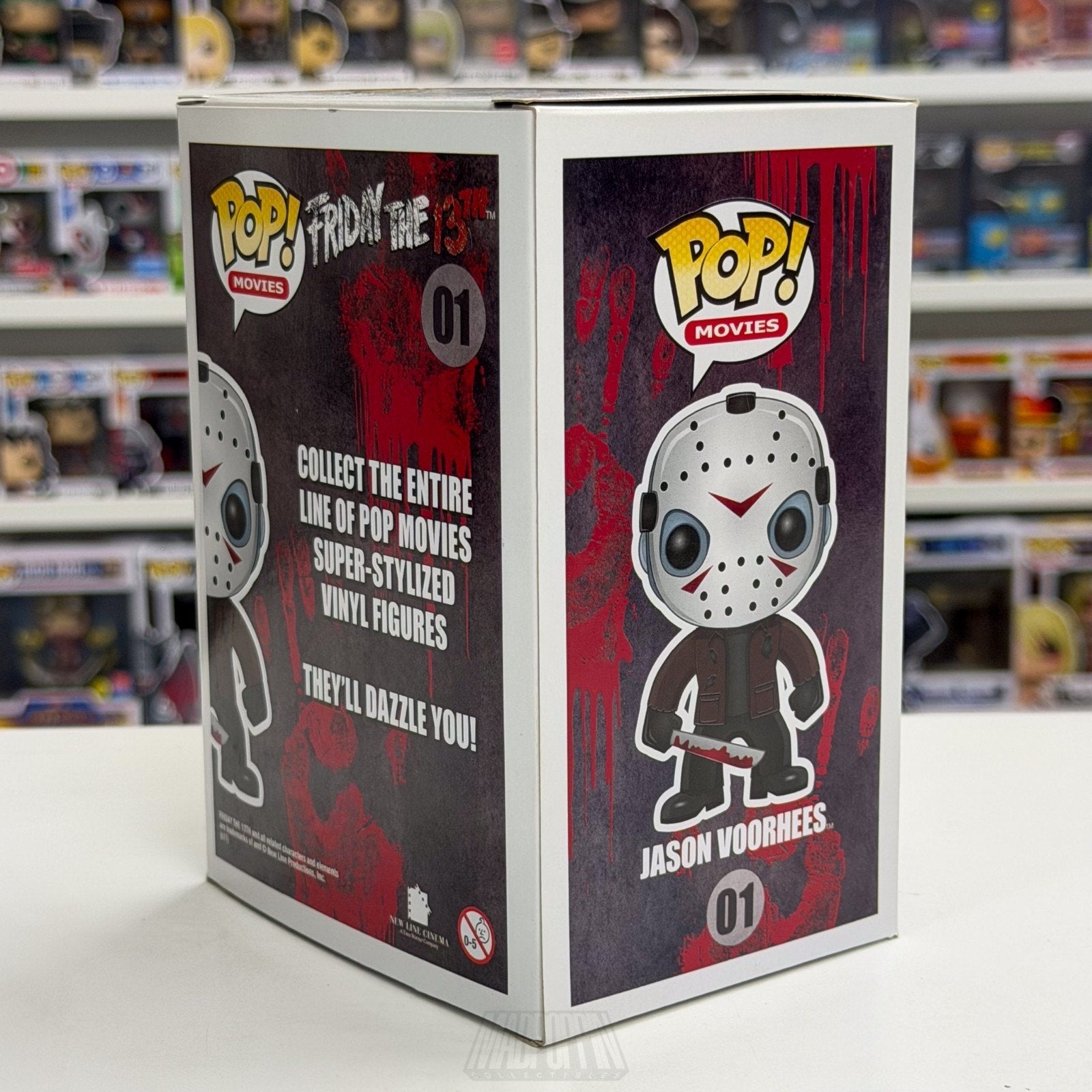 Funko Pop Movies Friday the 13th Jason Voorhees Large Font Box 01 Horror Figure