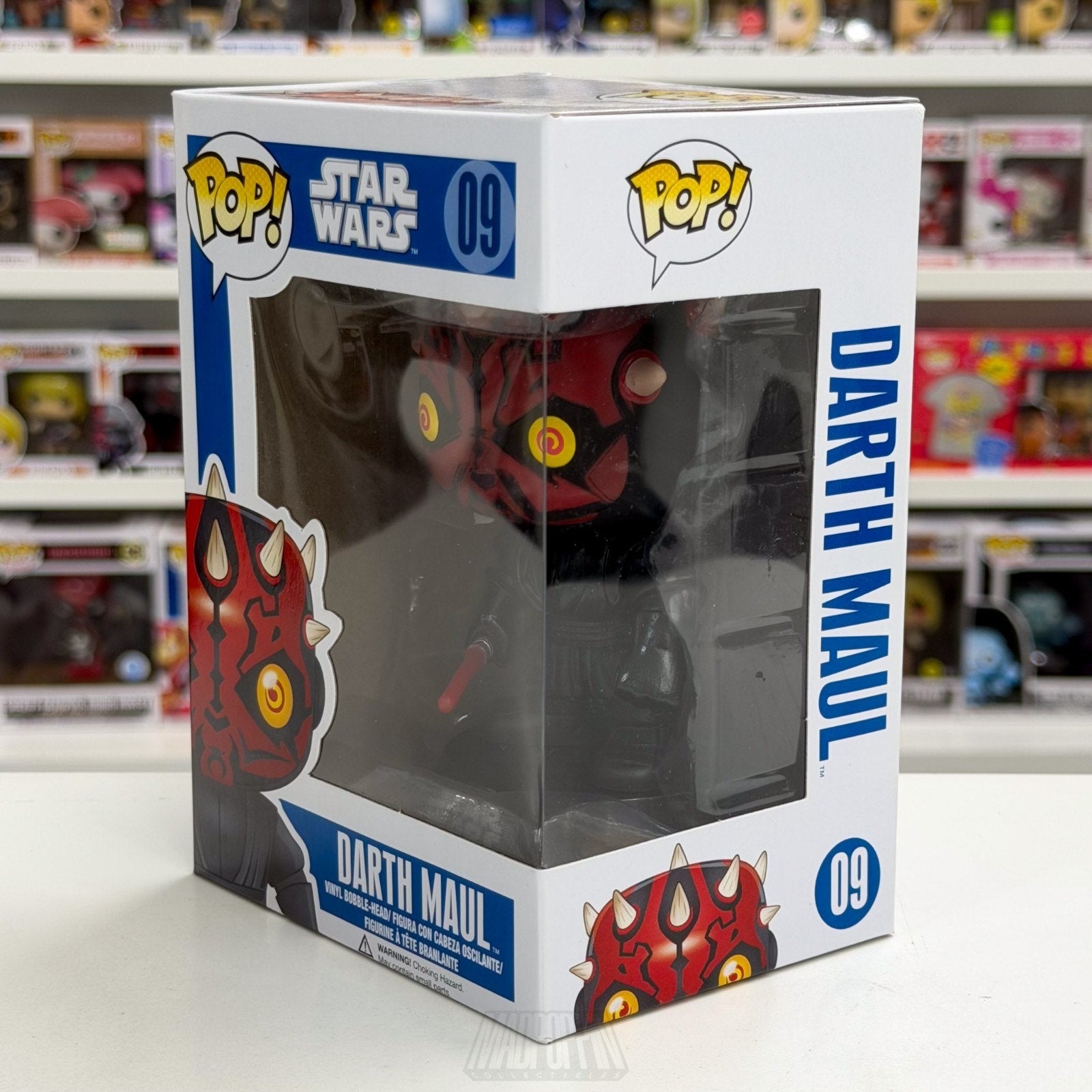 Funko Pop Star Wars Darth Maul Blue Box 09 Sith Lord Dark Side Toy Vinyl Figure