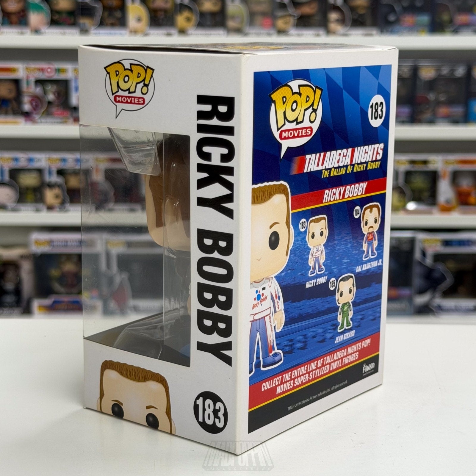 Funko Pop Movies Talladega Nights Ballad Ricky Bobby 183 NASCAR Toy Vinyl Figure