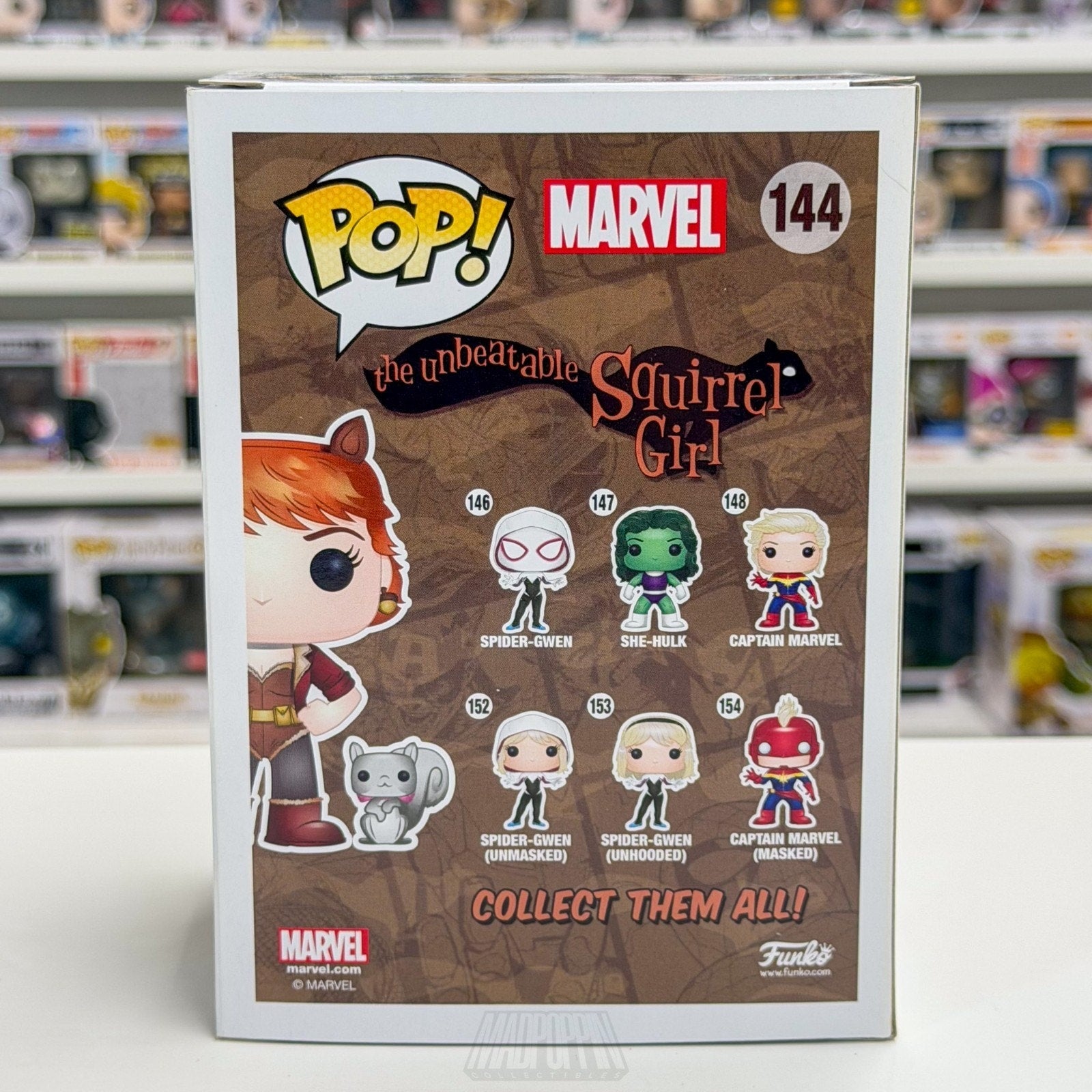 Funko Pop Marvel Collector Corps Squirrel Girl Doreen Green 144 Toy Vinyl Figure