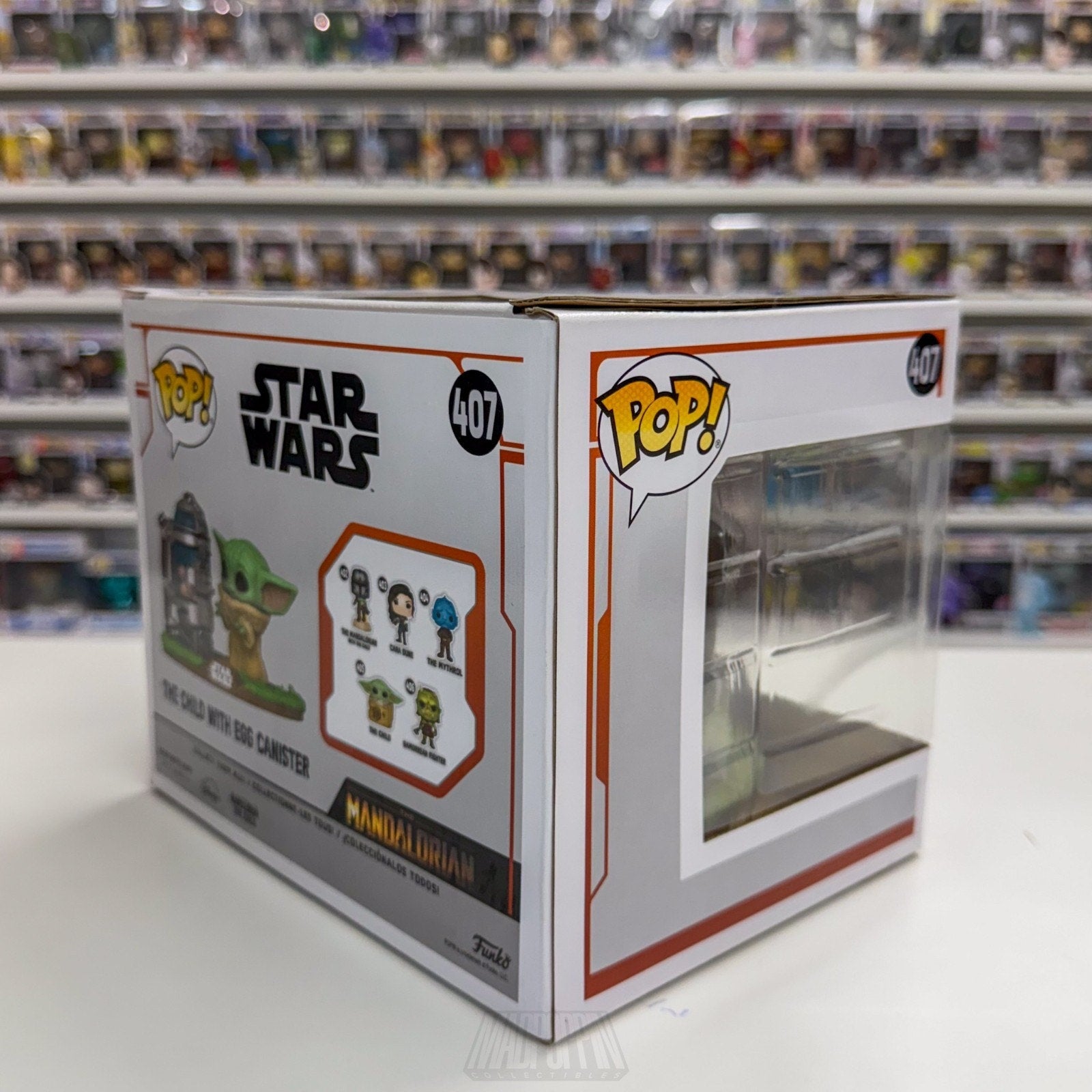 Funko Pop Deluxe Star Wars Mandalorian The Child w/Egg Canister 407 Vinyl Figure