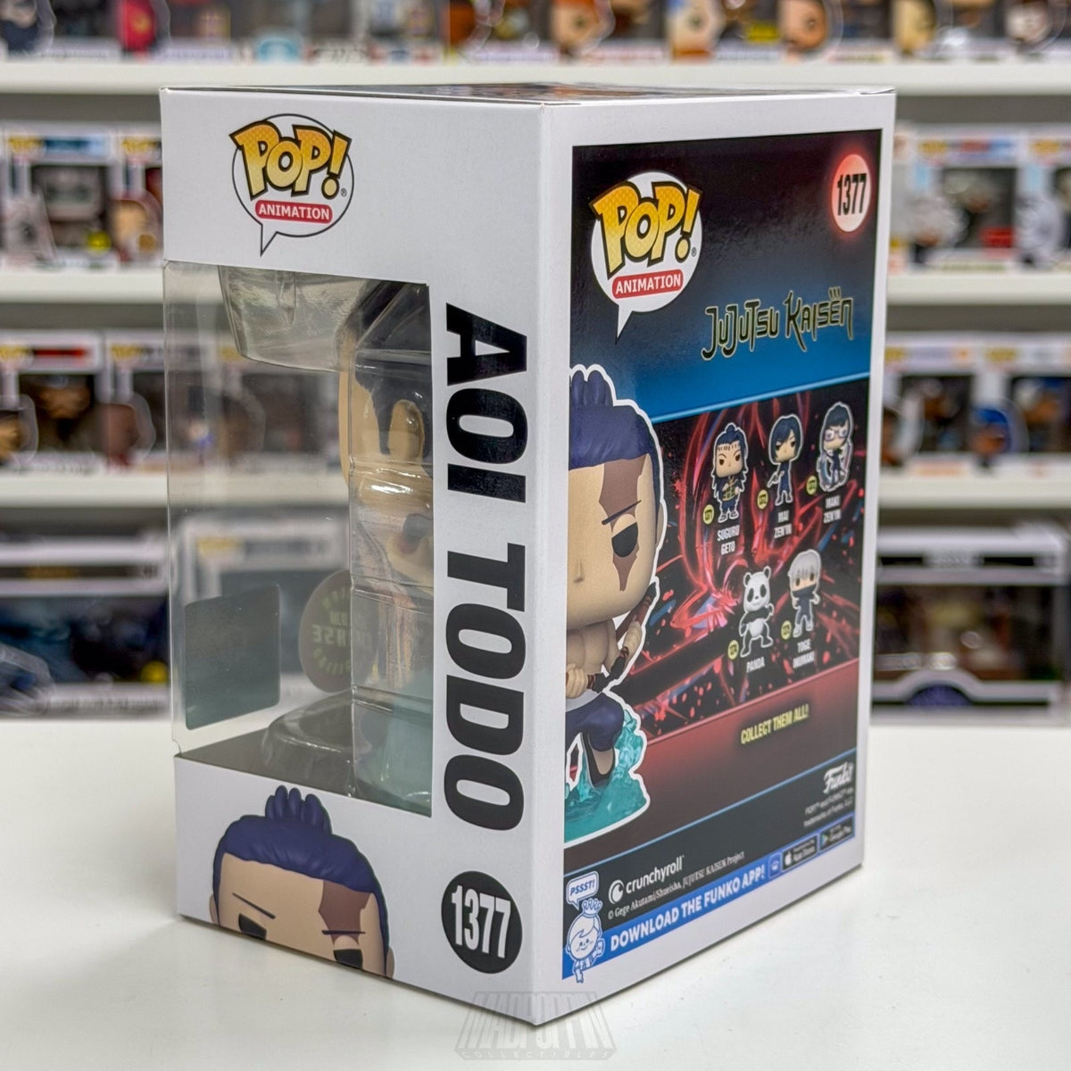 Funko Pop Anime Jujutsu Kaisen Aoi Todo Chalice Glow Chase 1377 Toy Vinyl Figure