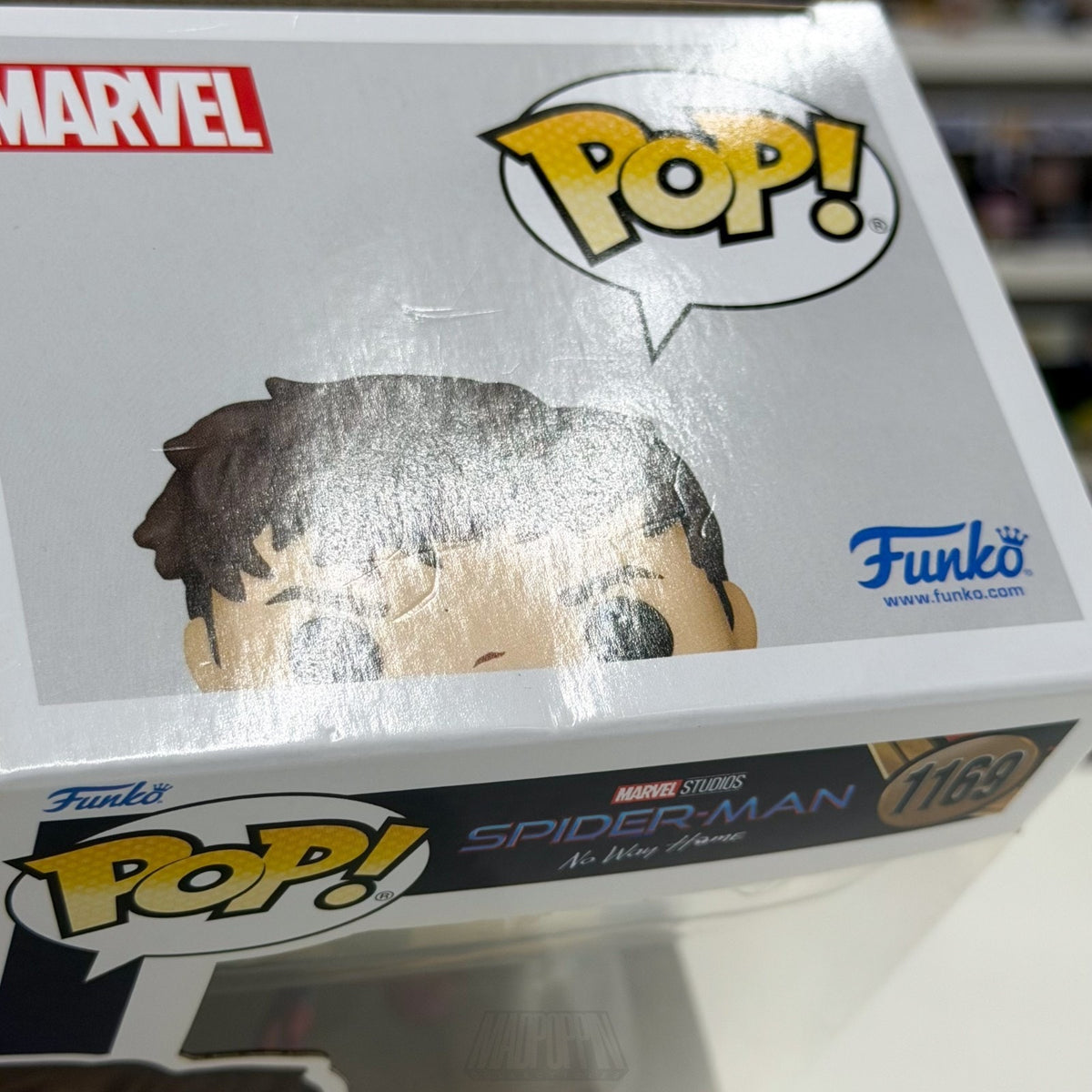 Funko Pop Marvel No Way Home Spider-Man Unmasked w/Scars 1196 Toy Vinyl Figure