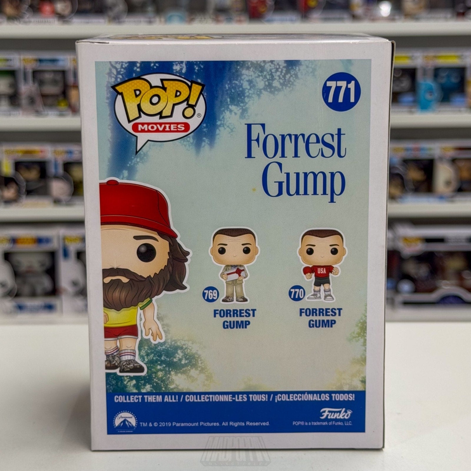 Funko Pop Movies Forrest Gump Beard SDCC 771 Comedy Drama Chocolate Vinyl Figure