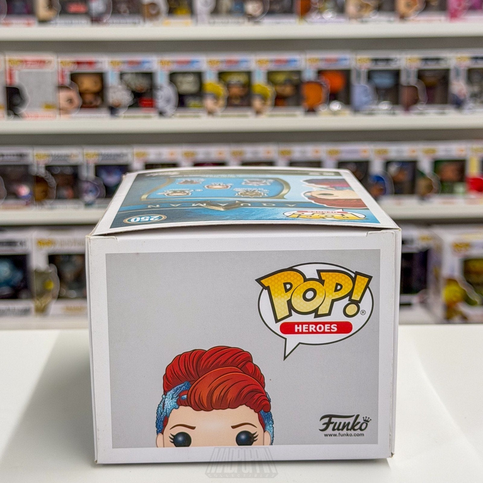 Funko Pop DC Heroes Aquaman Mera Gown GameStop 250 Aquawoman Toy Vinyl Figure