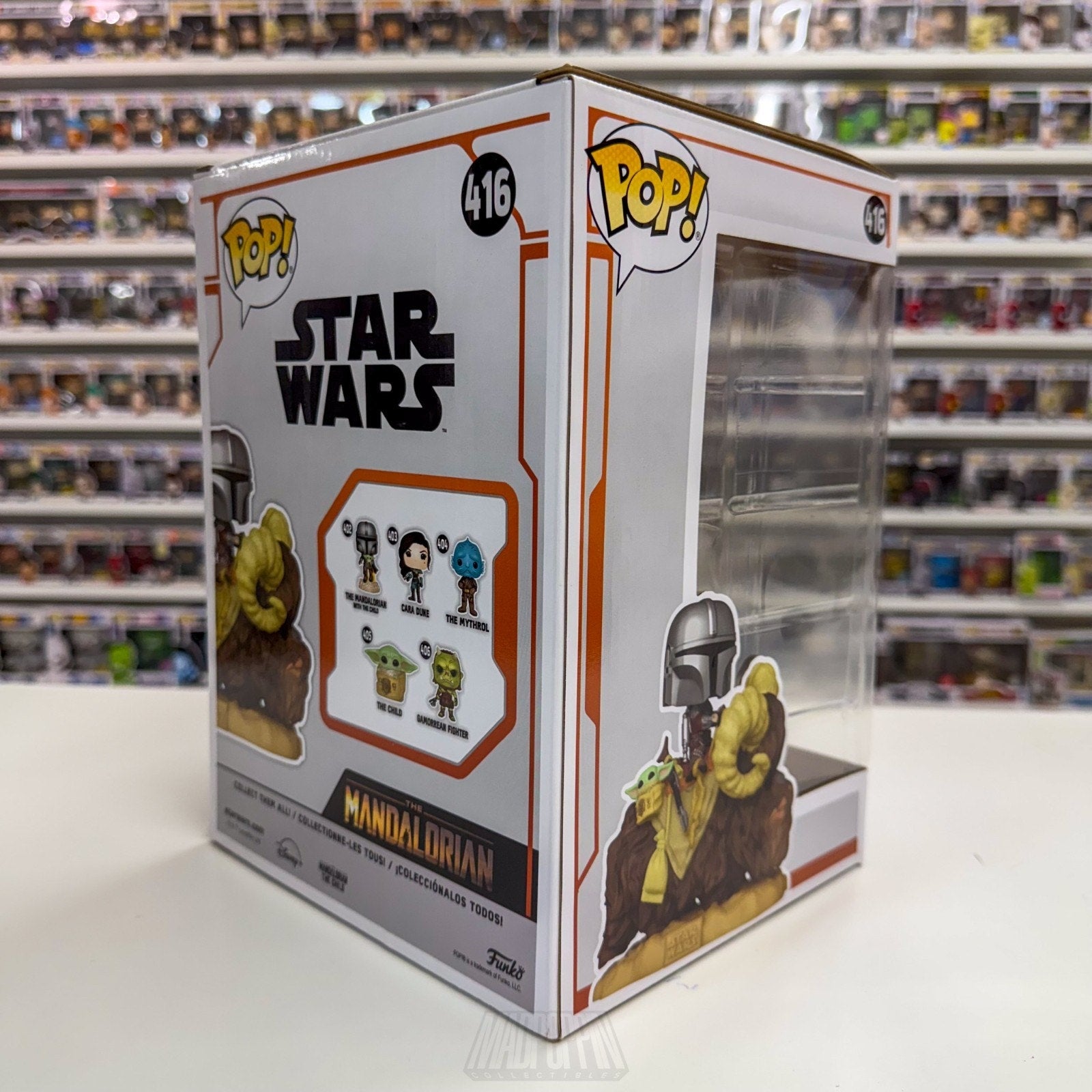 Funko Pop Rides Star Wars The Mandalorian & The Child on Bantha 416 Vinyl Figure