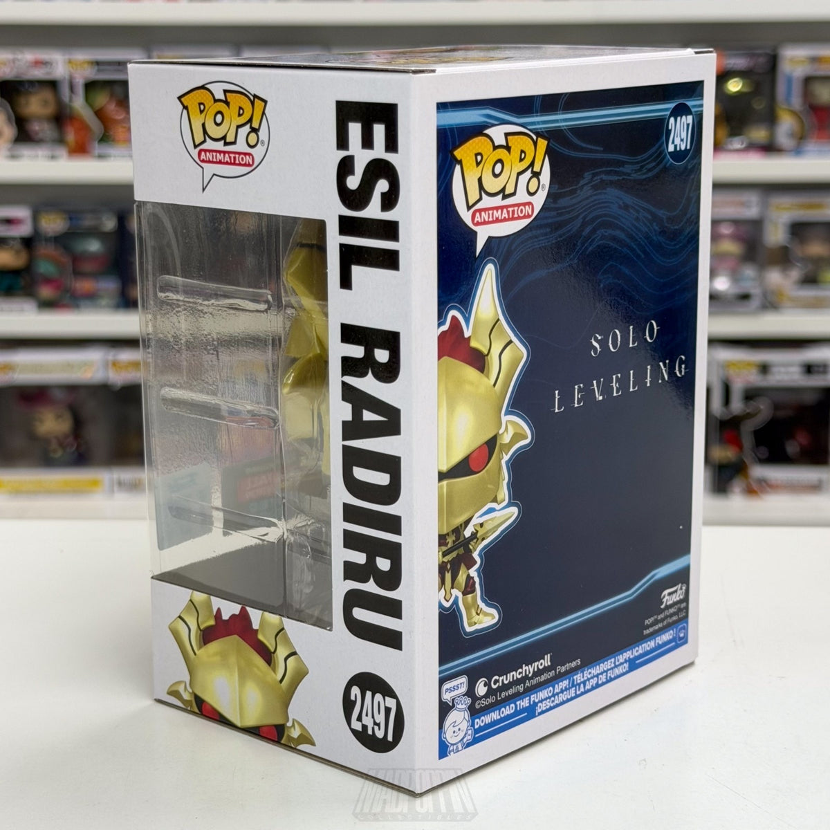 Funko Pop Anime Solo Leveling Esil Radiru NYCC 2497 Japan Manga Toy Vinyl Figure