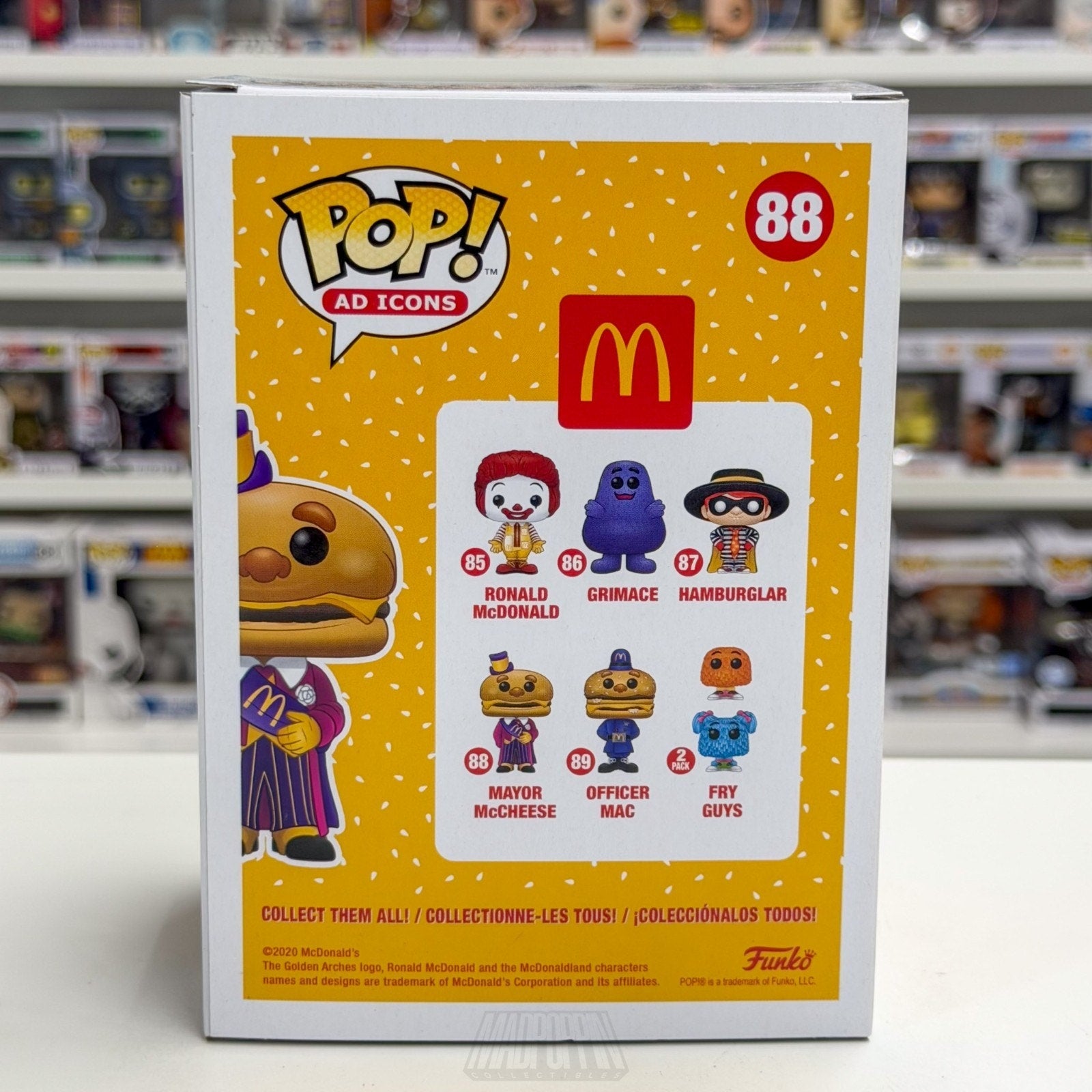 Funko Pop Ad Icons McDonalds Mayor McCheese 88 Burger Fast Food Toy Vinyl Figure