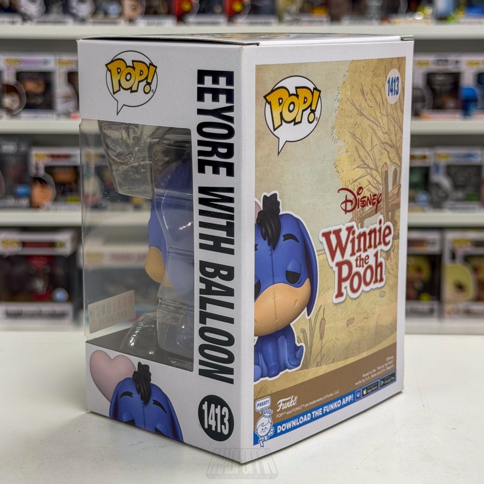 Funko Pop Disney Winnie the Pooh Eeyore with Balloon BoxLunch 1413 Vinyl Figure