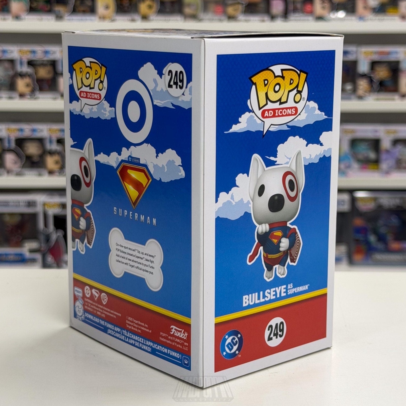 Funko Pop Ad Icons Bullseye as Superman Target Dog Exclusive 249 Vinyl Figure