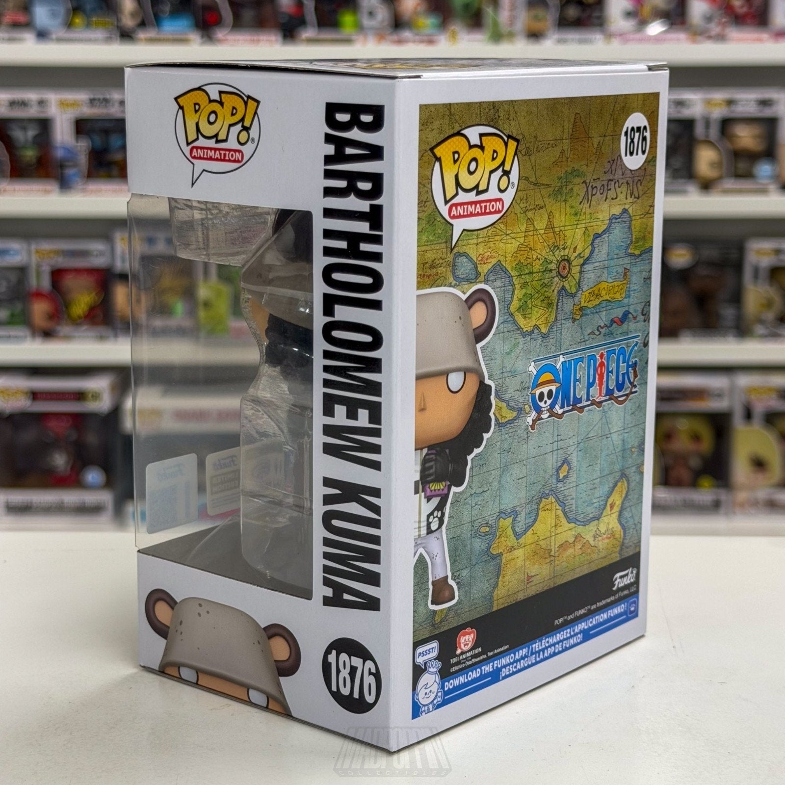 Funko Pop Anime One Piece Bartholomew Kuma WonderCon Official 1876 Manga Figure