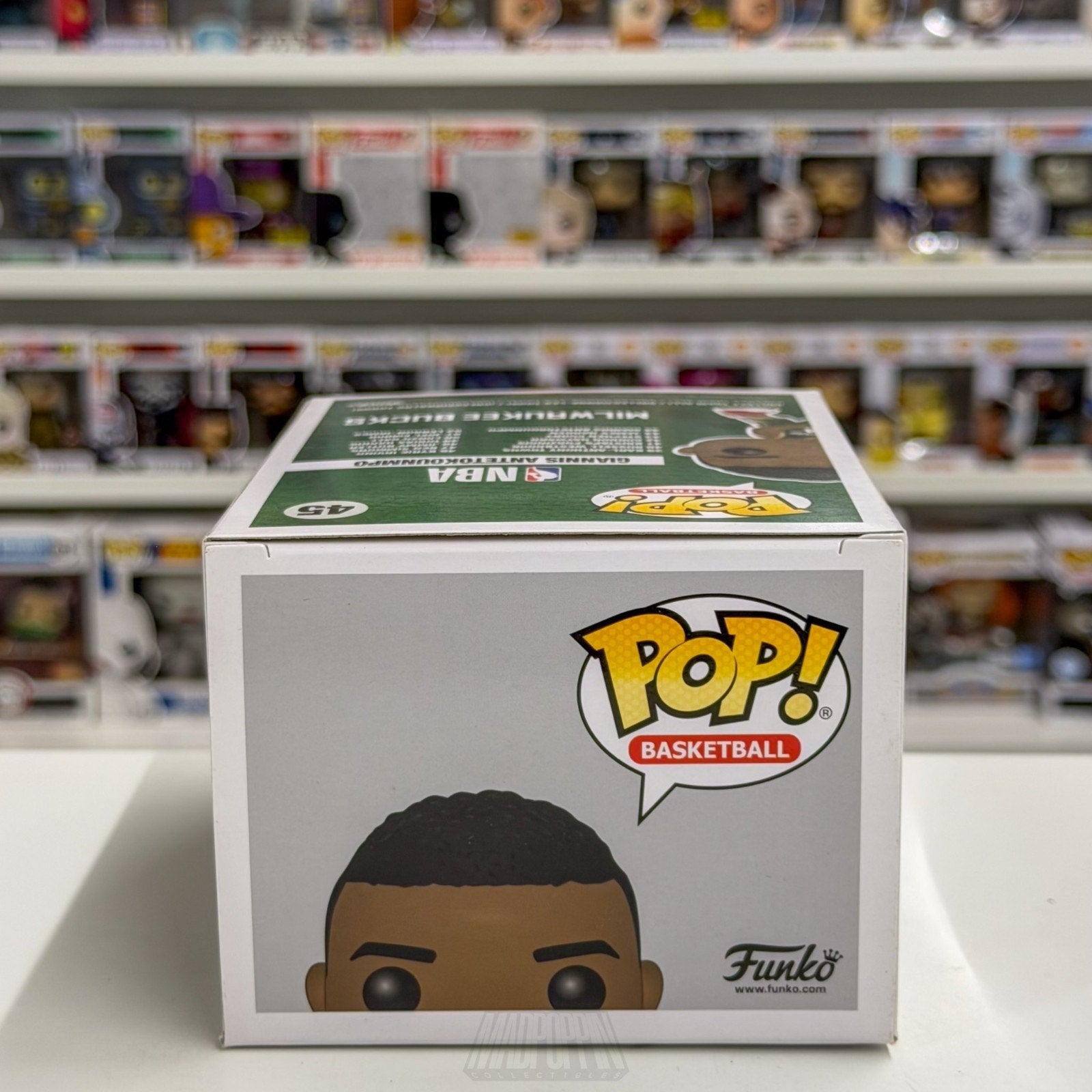 Funko Pop NBA Basketball Milwaukee Bucks Giannis Antetokounmpo 45 Vinyl Figure