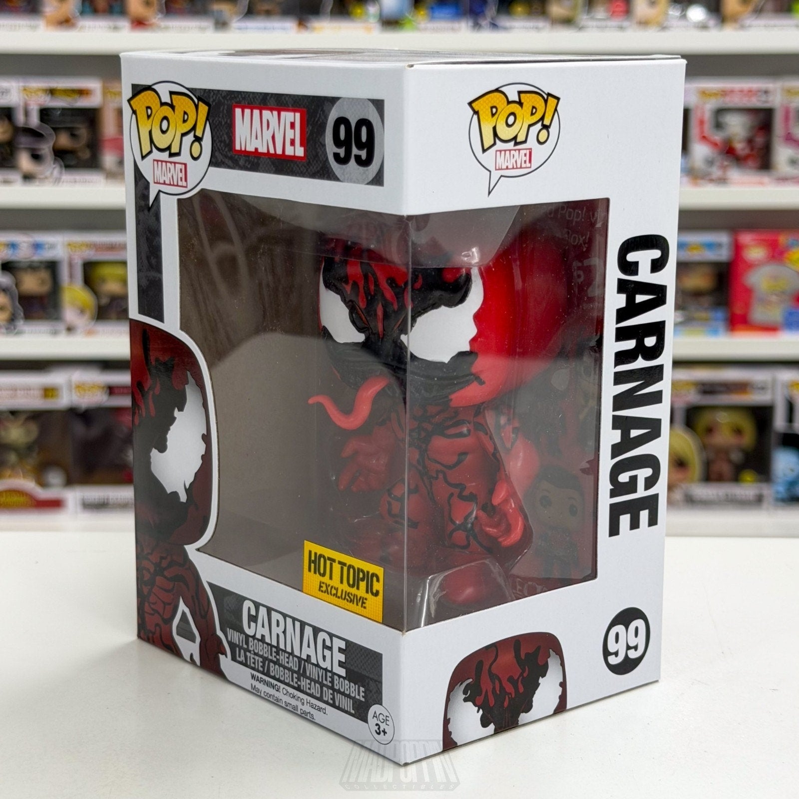 Funko Pop Marvel Carnage Hot Topic 99 Cletus Kasady Symbiote Spider-Man Figure