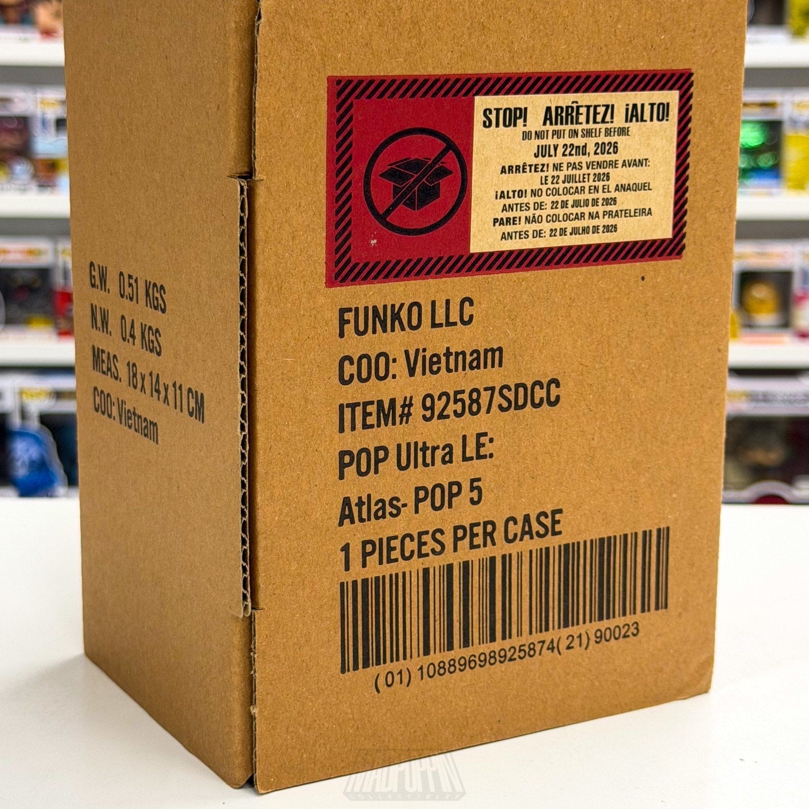 Funko Pop Funime & Cosplay Ultimate Freddy Sword SE 5000 SDCC 2026 CON STICKER